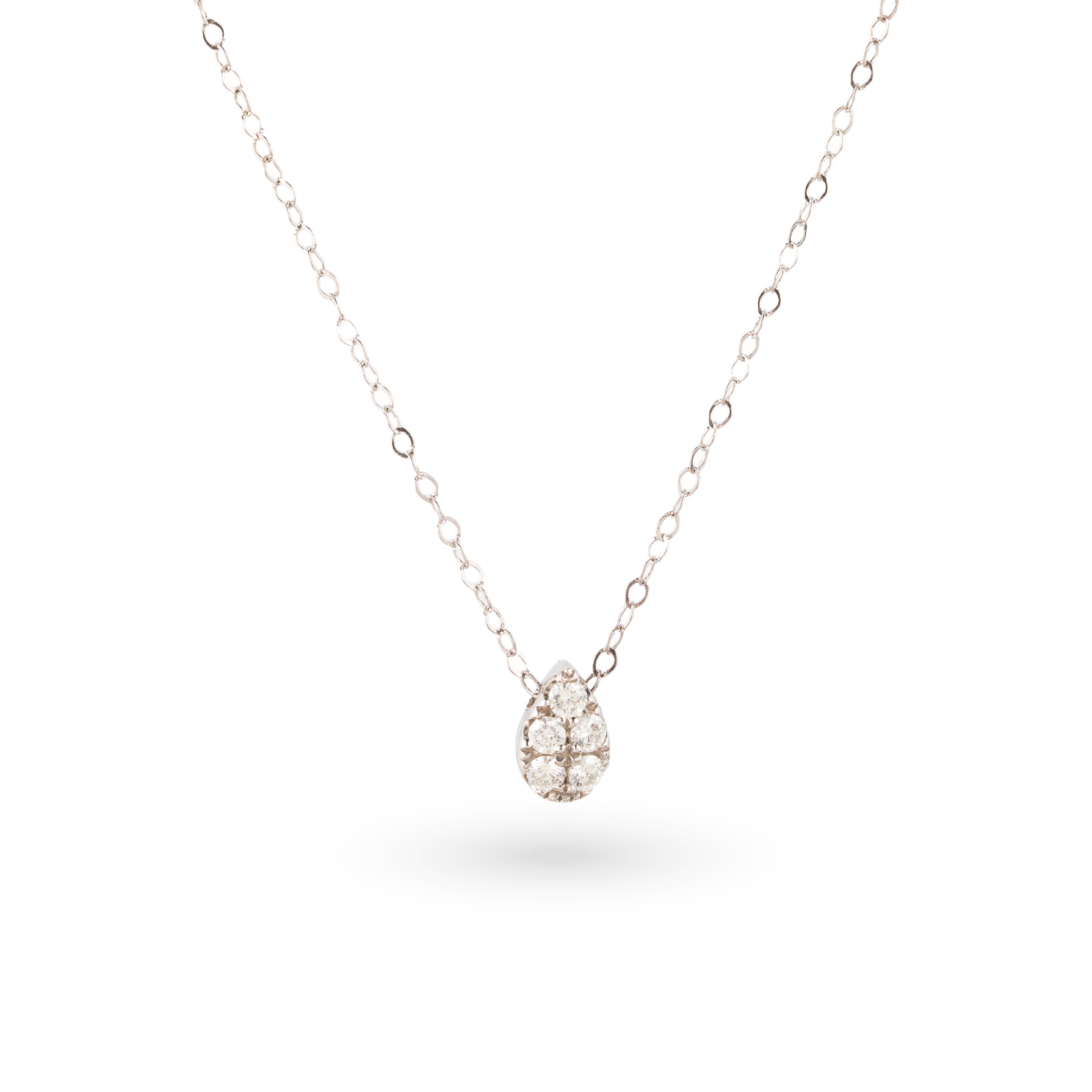 Pear Diamond Necklace