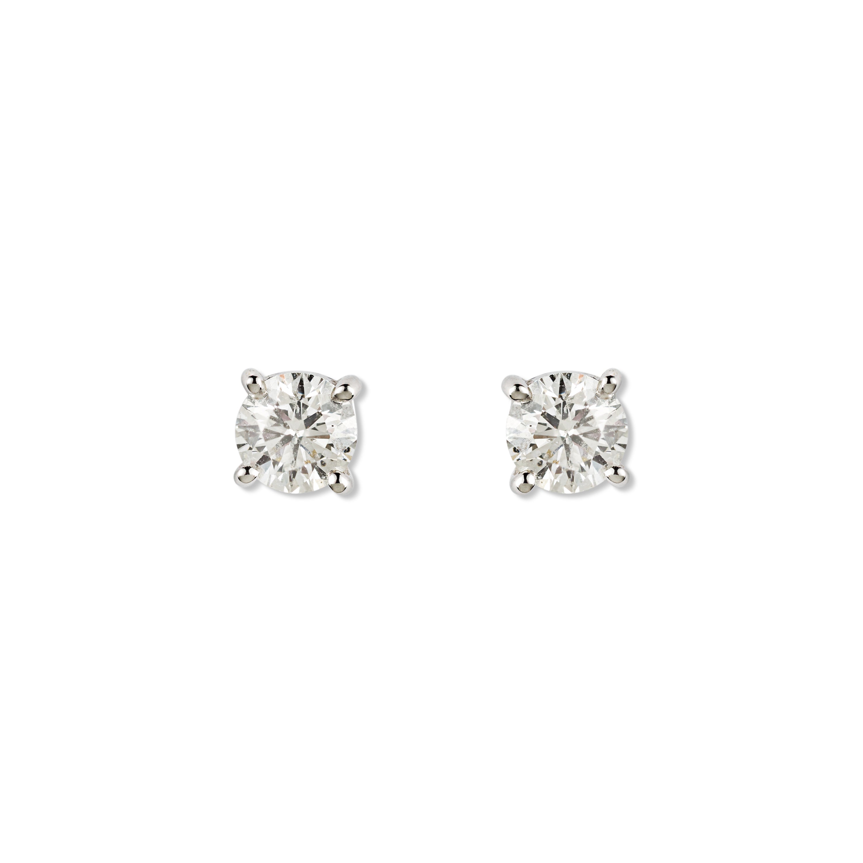 Round Brillaince Diamond Studs- NEW