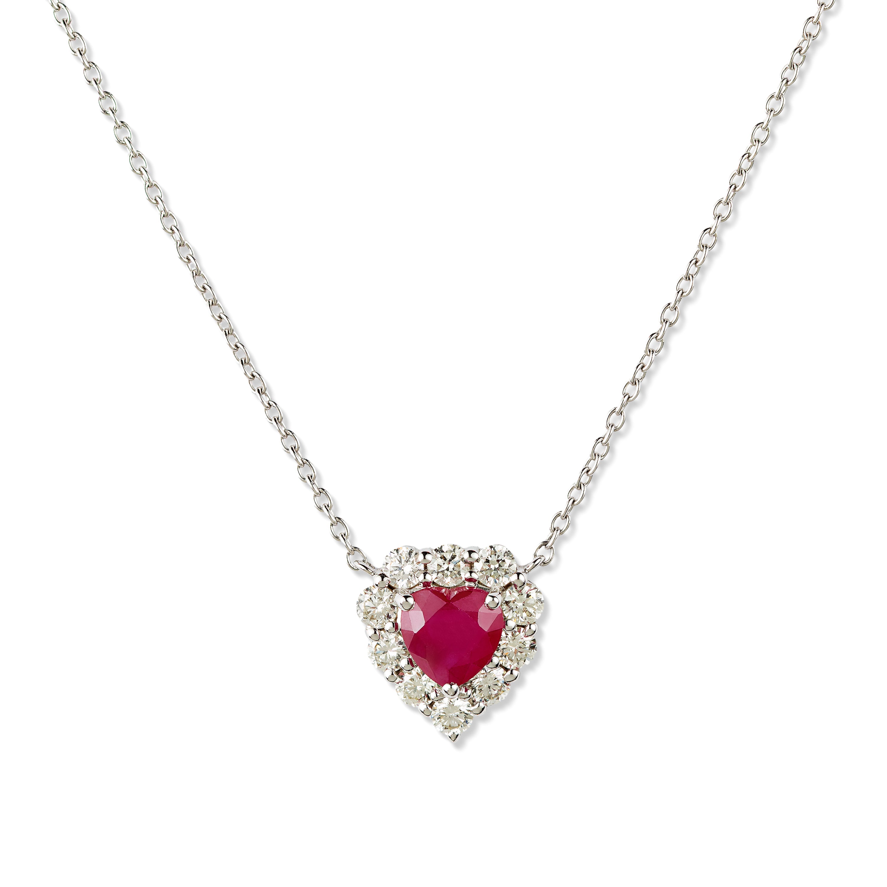 Ruby Love Diamond Necklace- NEW
