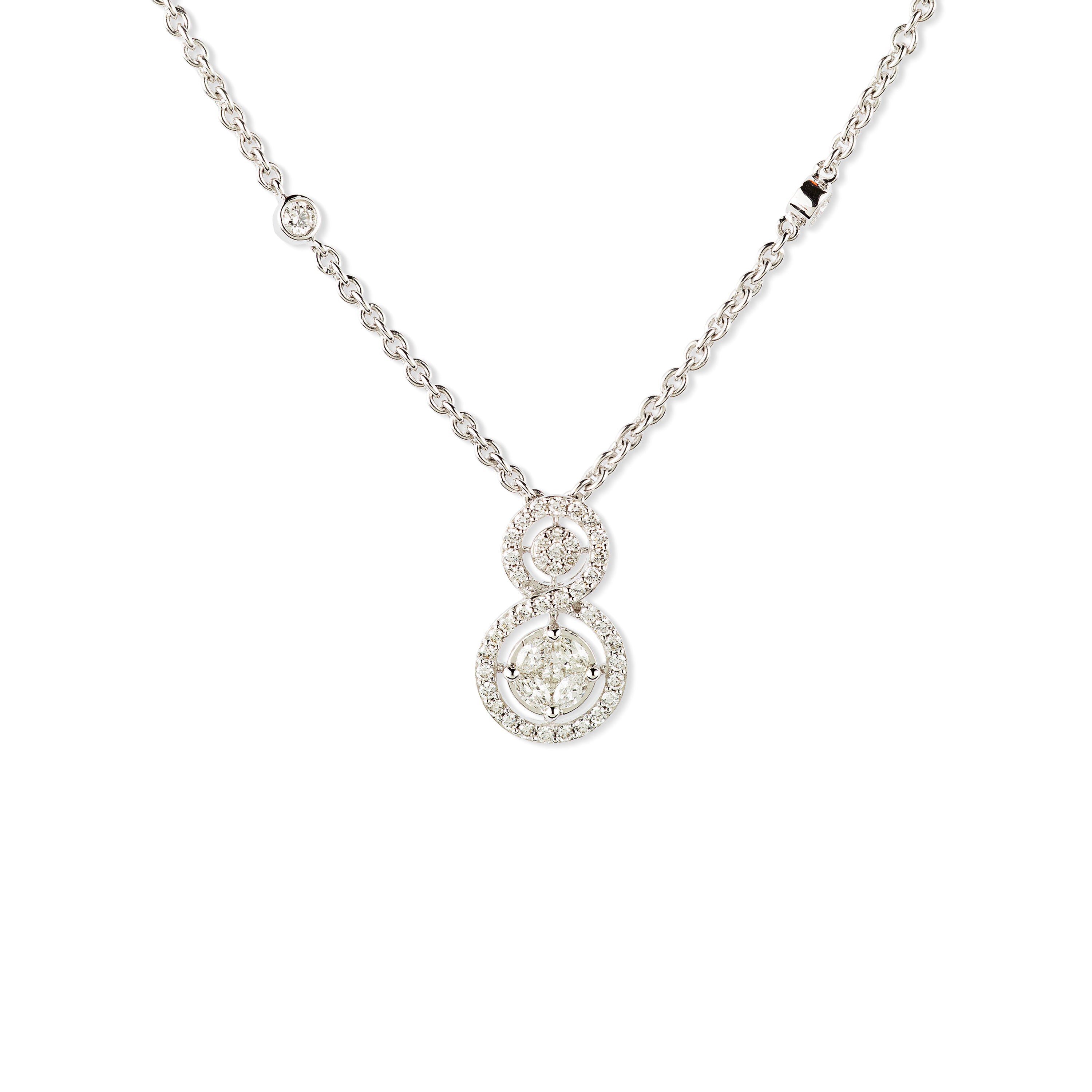 Diamond Necklace (Round Brilliance)-NEW