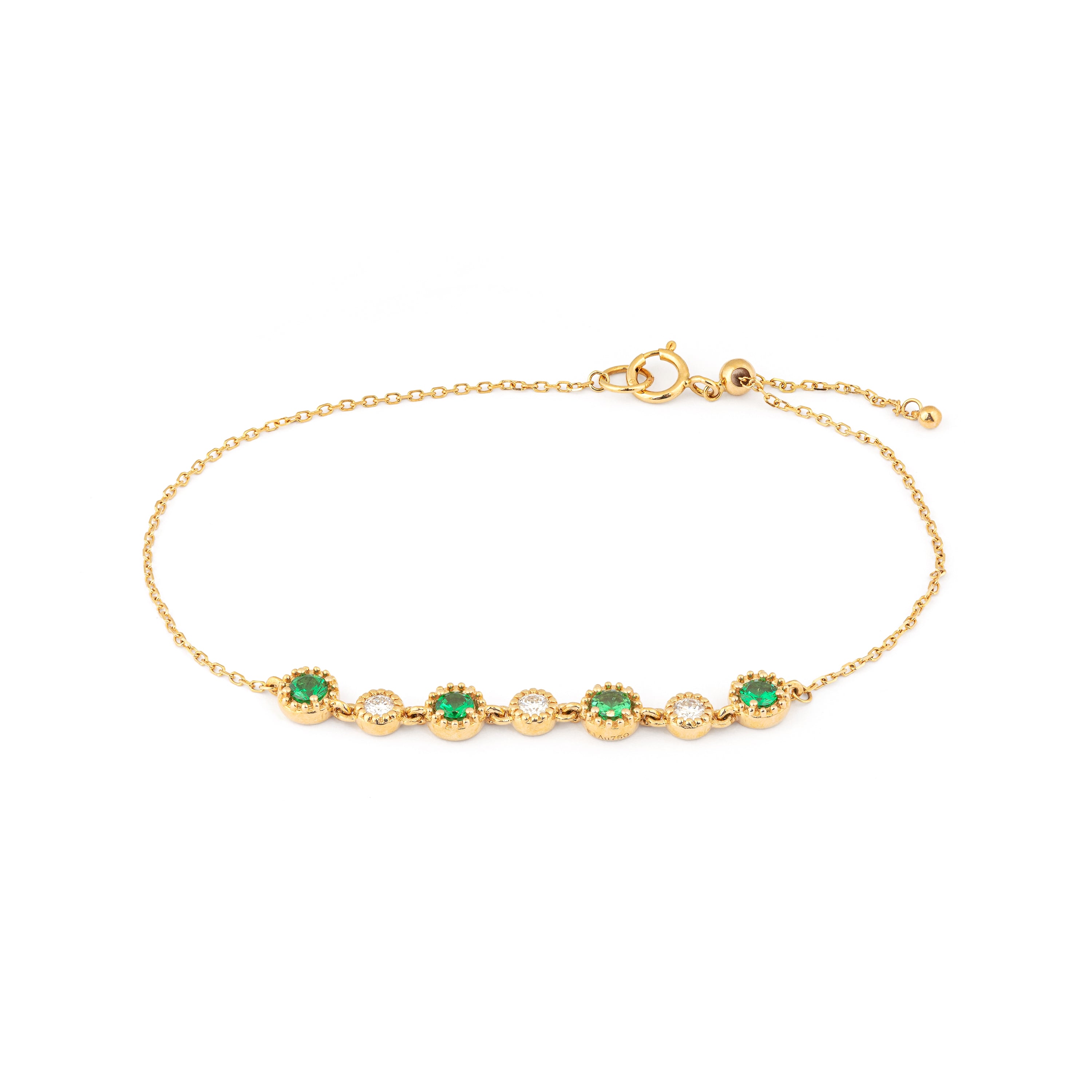Diamond & Emerald Bracelet