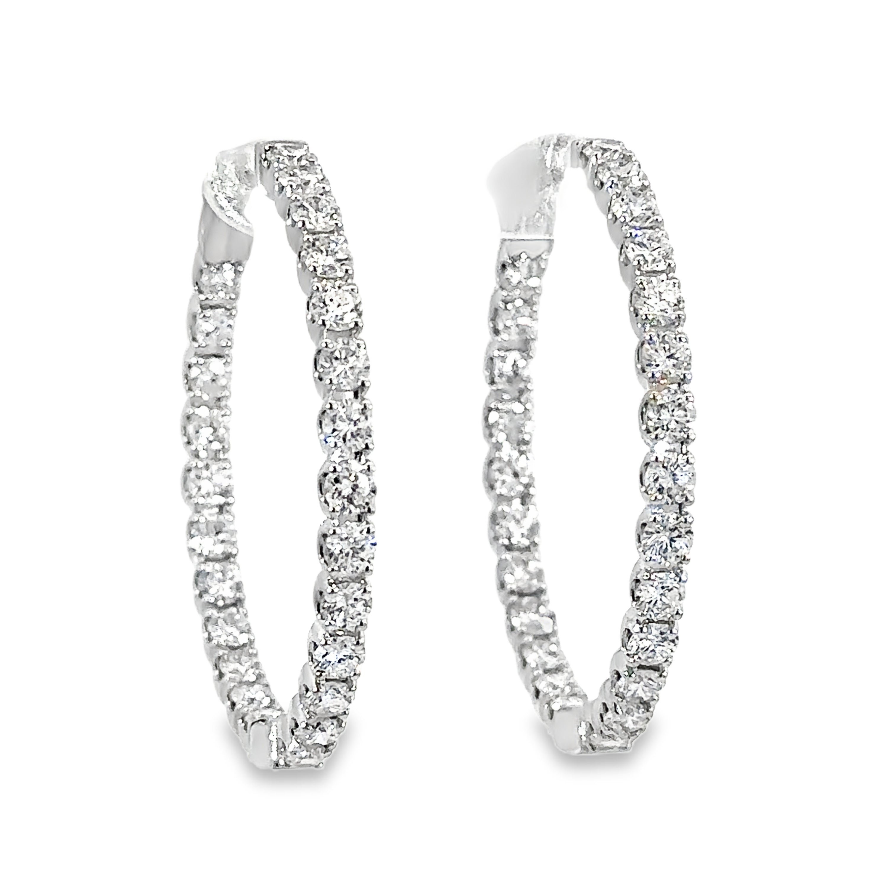 Diamond Hoop Earrings