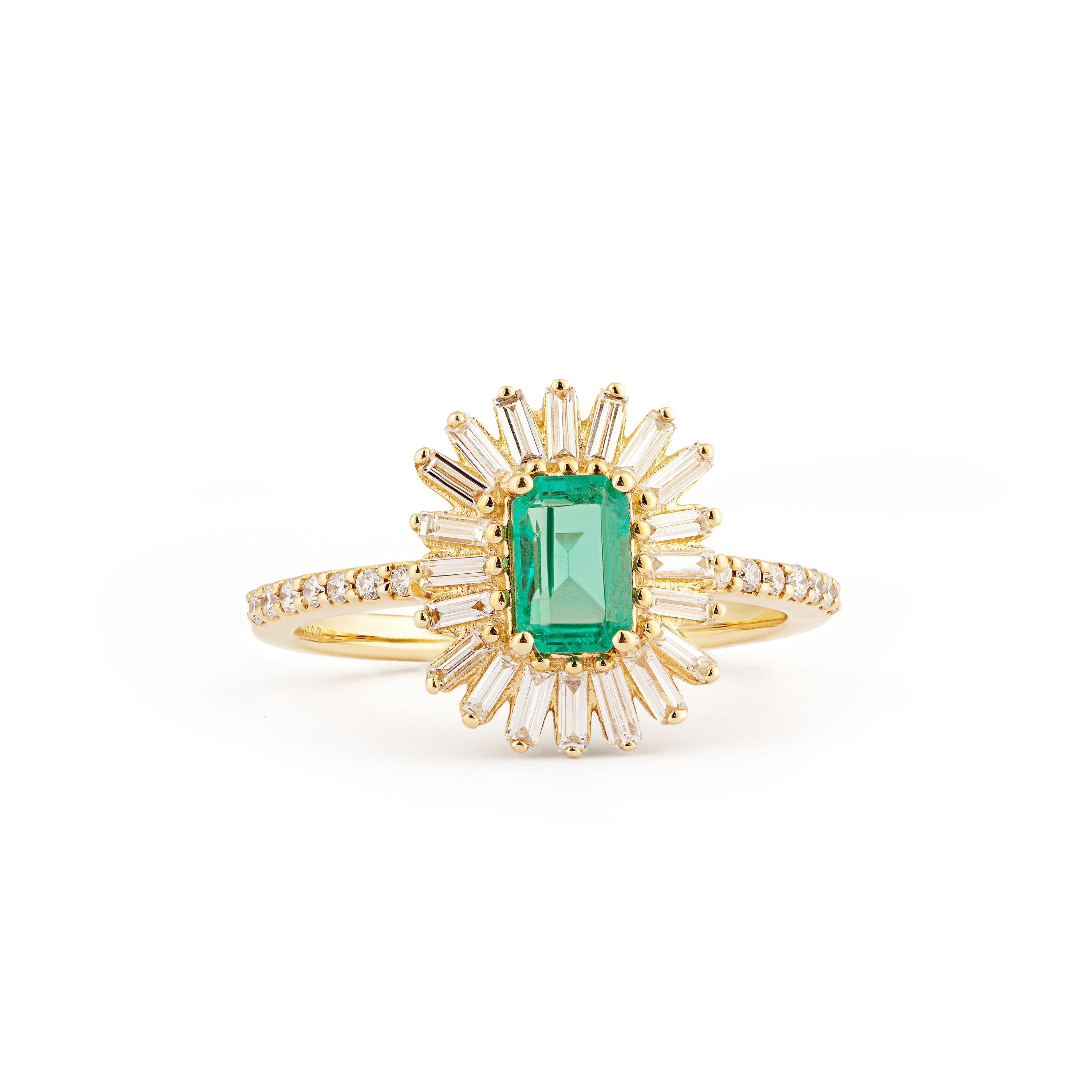 Emerald Baguette Ring