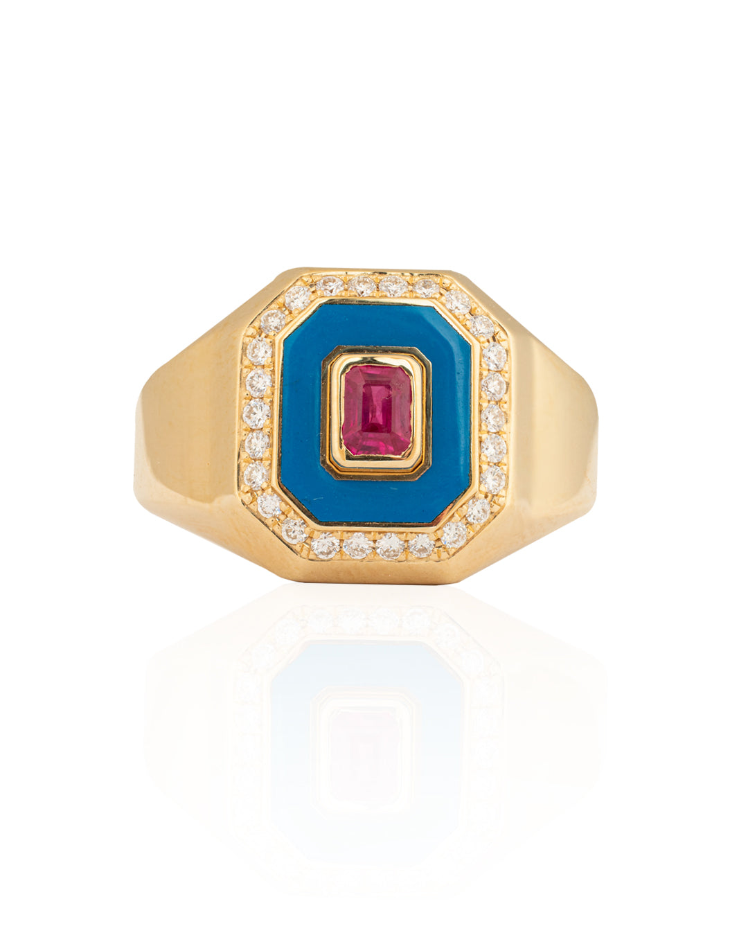 Summer Classic Ruby Diamond Ring