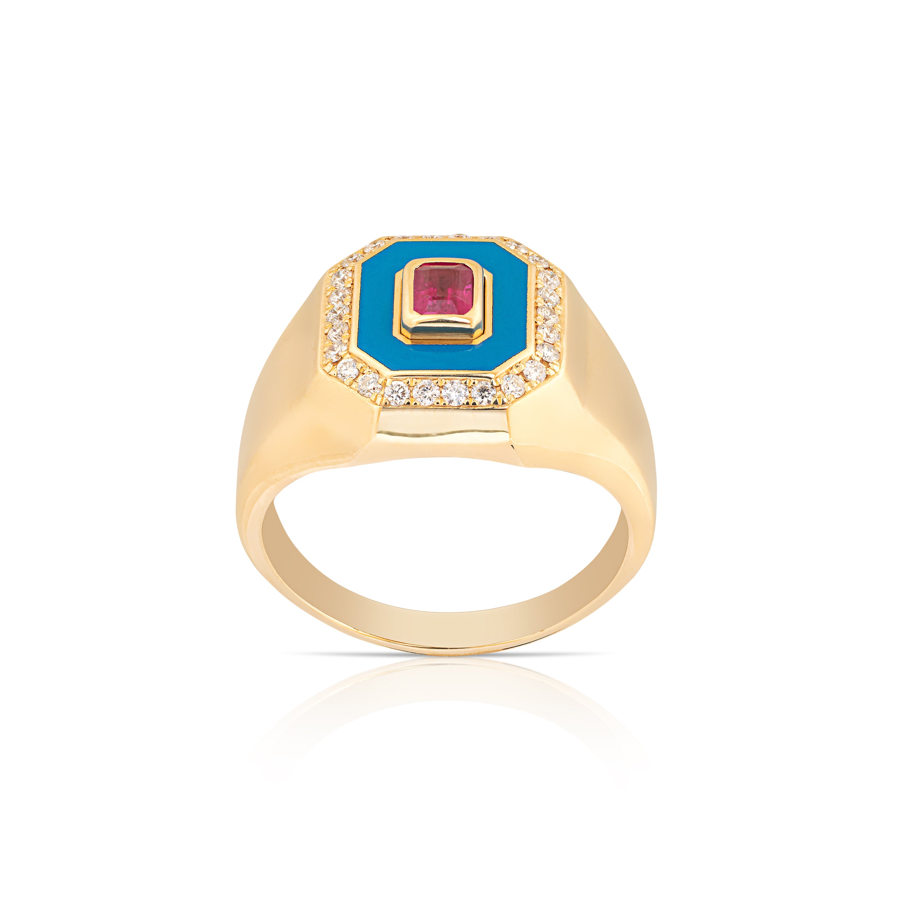 Summer Classic Ruby Diamond Ring