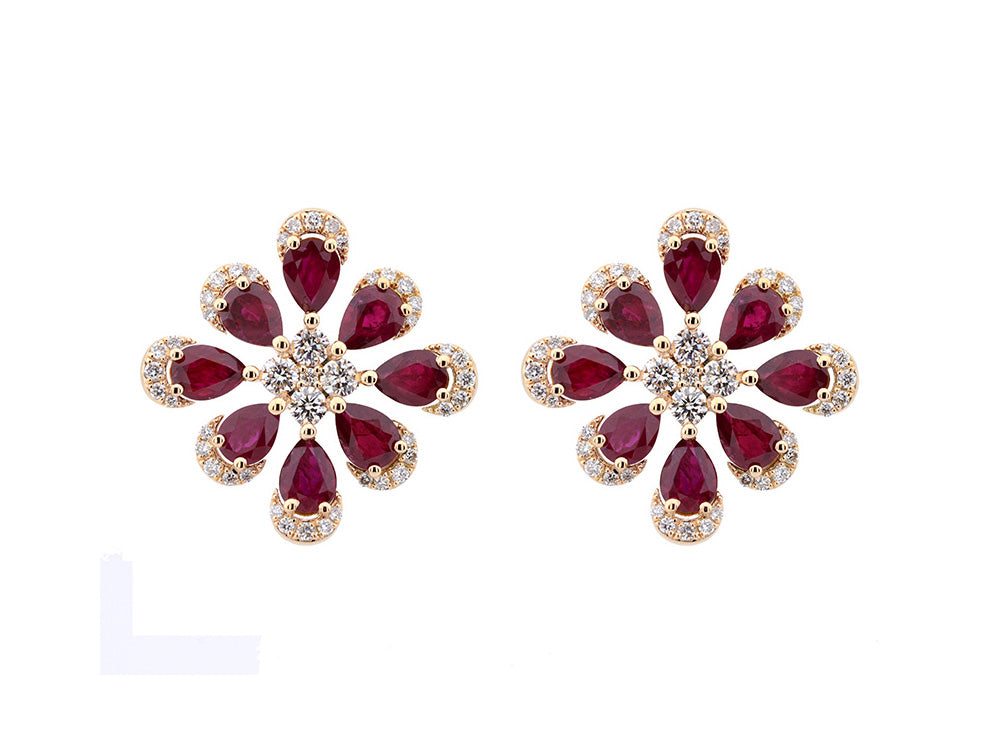 Ruby Earrings- FIORE
