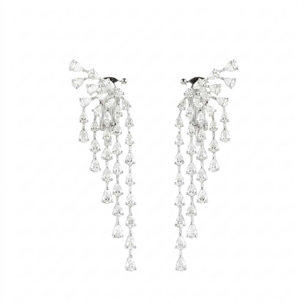 Gold & Diamond Earrings