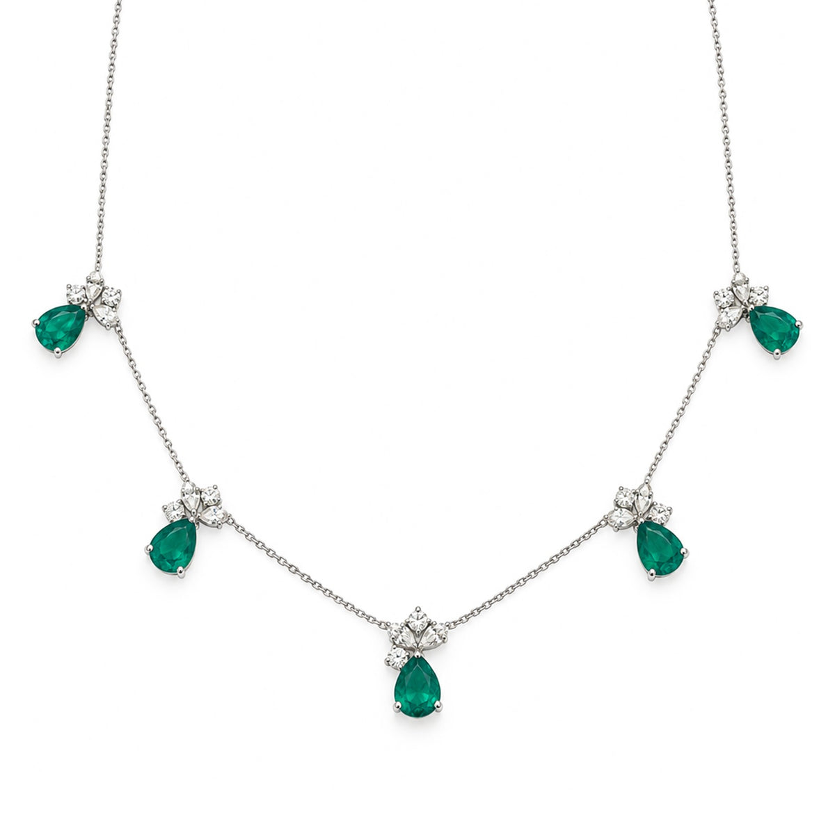 Emerald Cascade Necklace