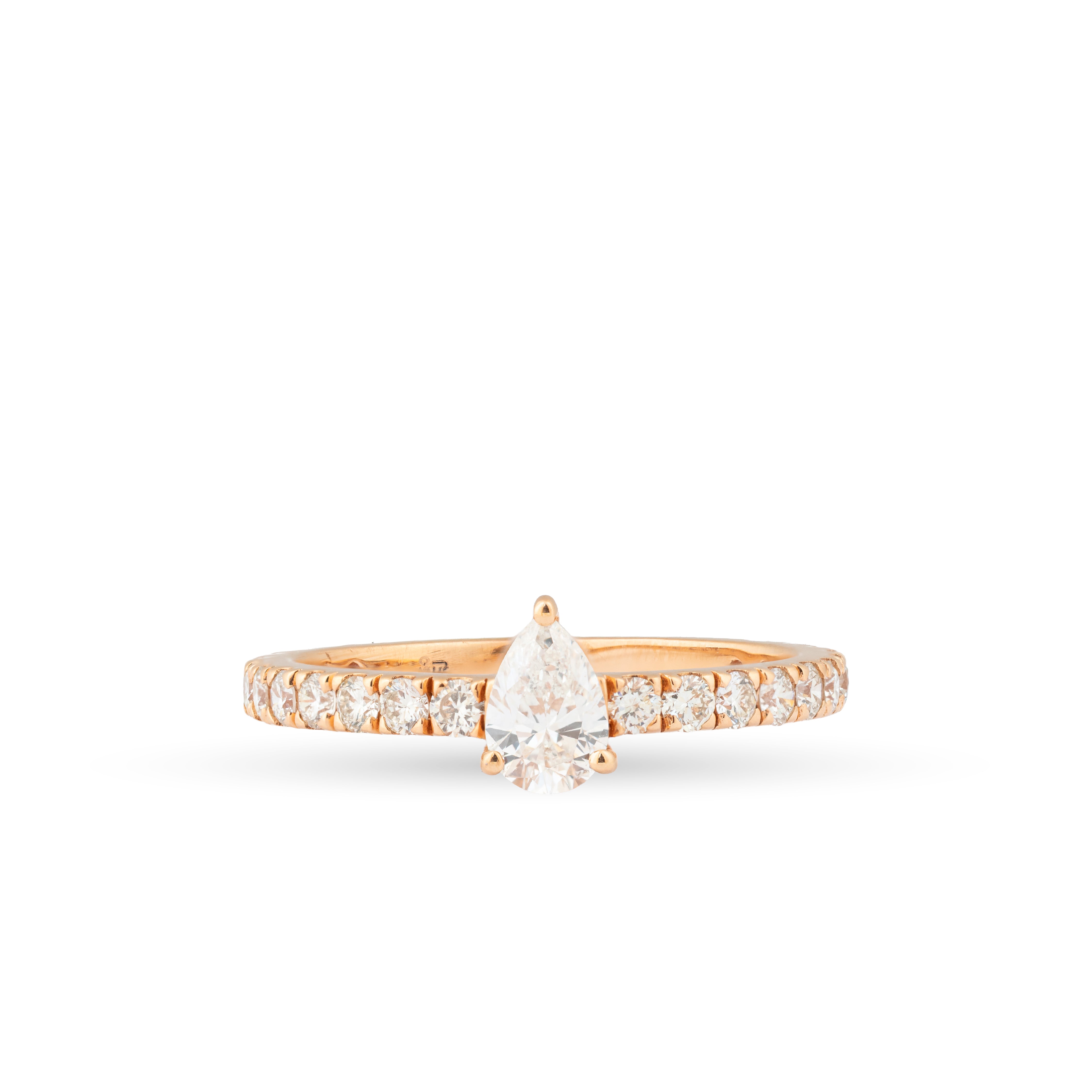 Eternal Pear Pavé Ring- Everyday Sparkle