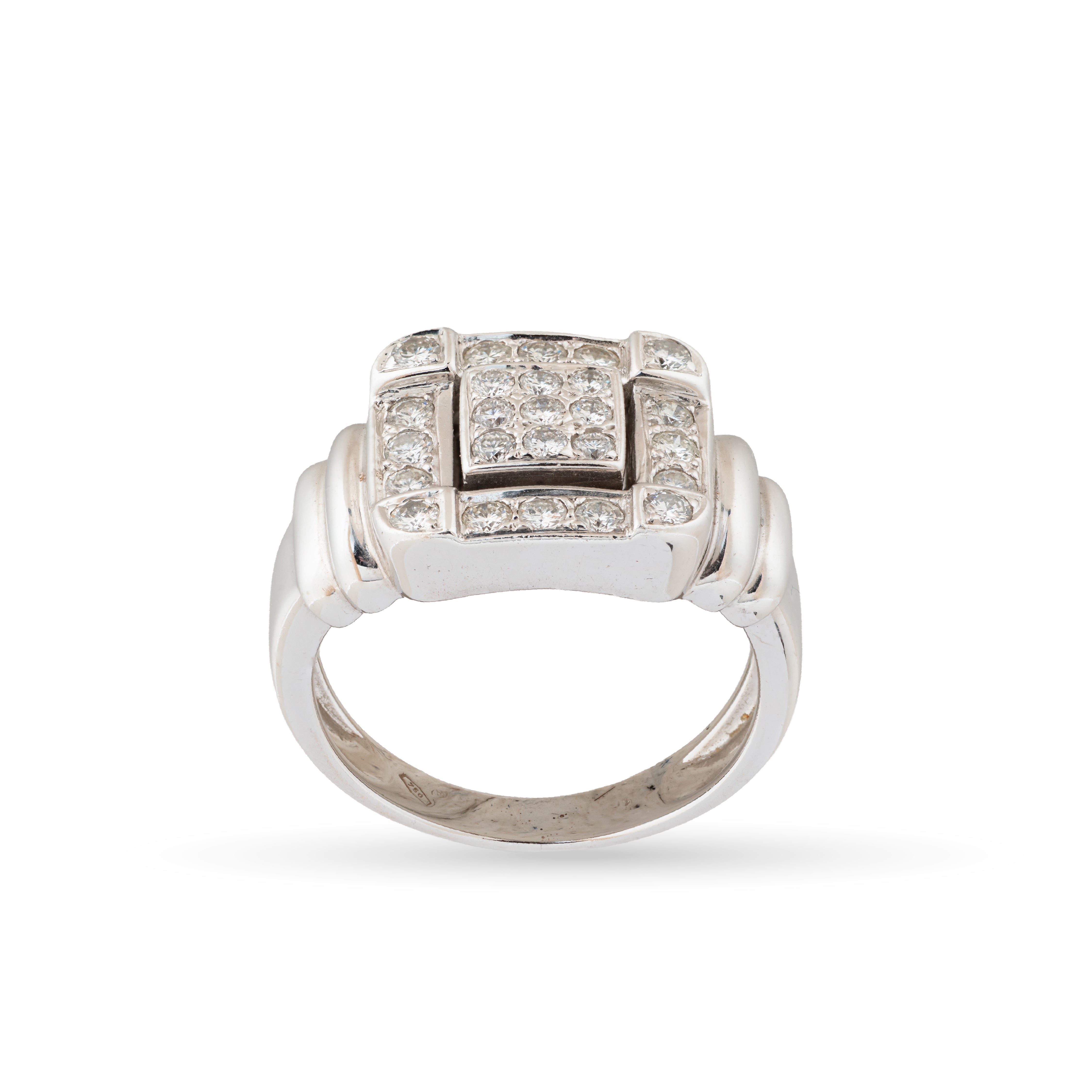 Vintage Fortress Diamond Ring