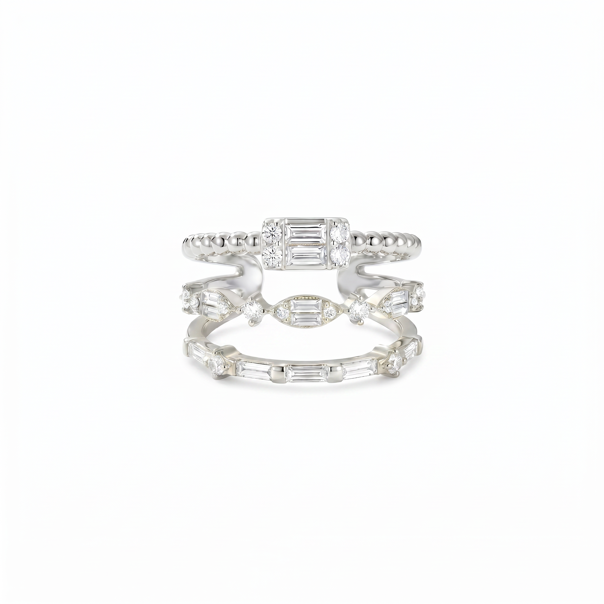 Diamond Baguette Stack Ring