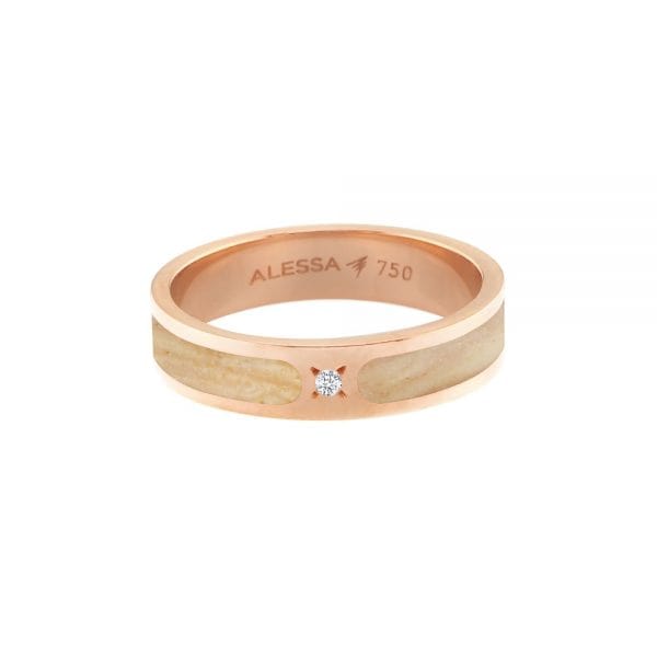 Alessa Jewelry Rose Gold Spectrum Hand Painted Ring - M.Fitaihi