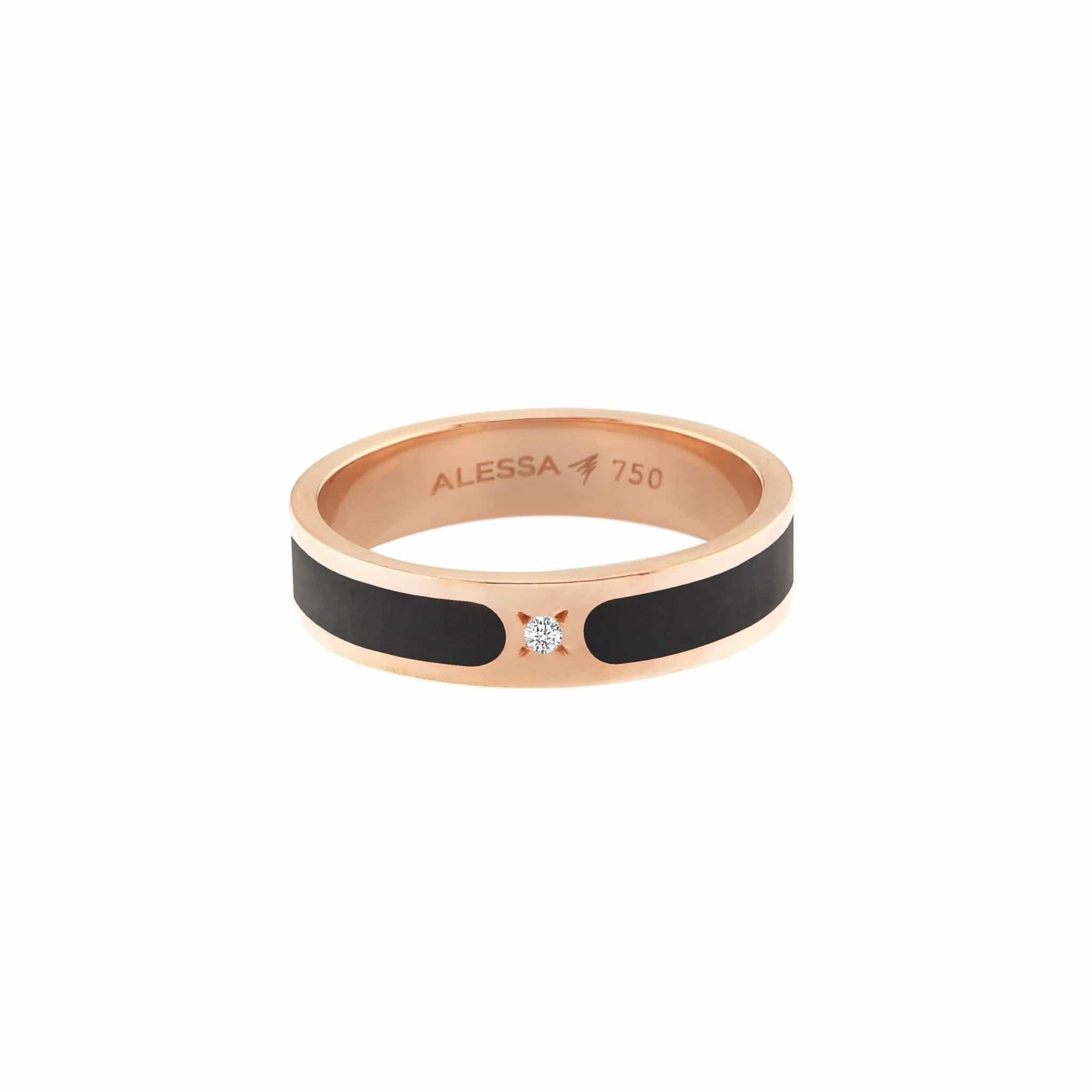 Alessa Jewelry Rose Gold Spectrum Hand Painted Ring - M.Fitaihi
