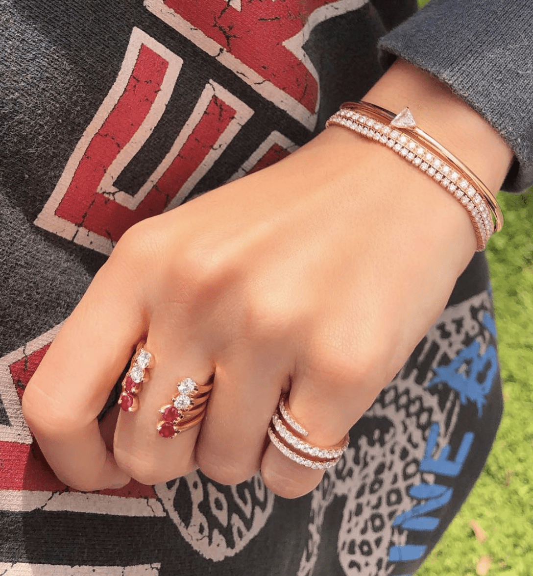 Anita Ko Ruby Orbit Ring - M.Fitaihi