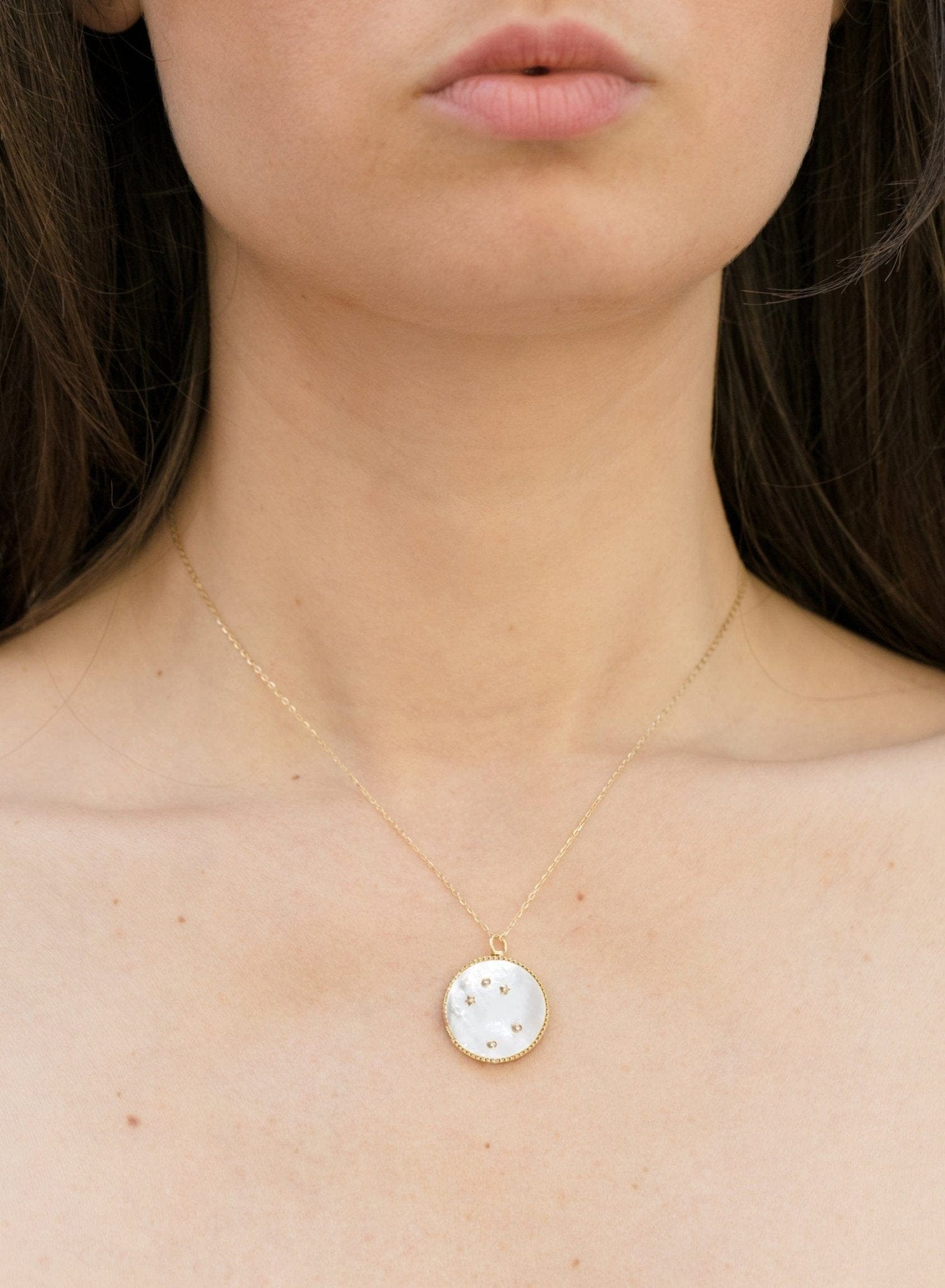 L'Atelier Nawbar Mother of Pearl Cosmic Love Pendant - M.Fitaihi