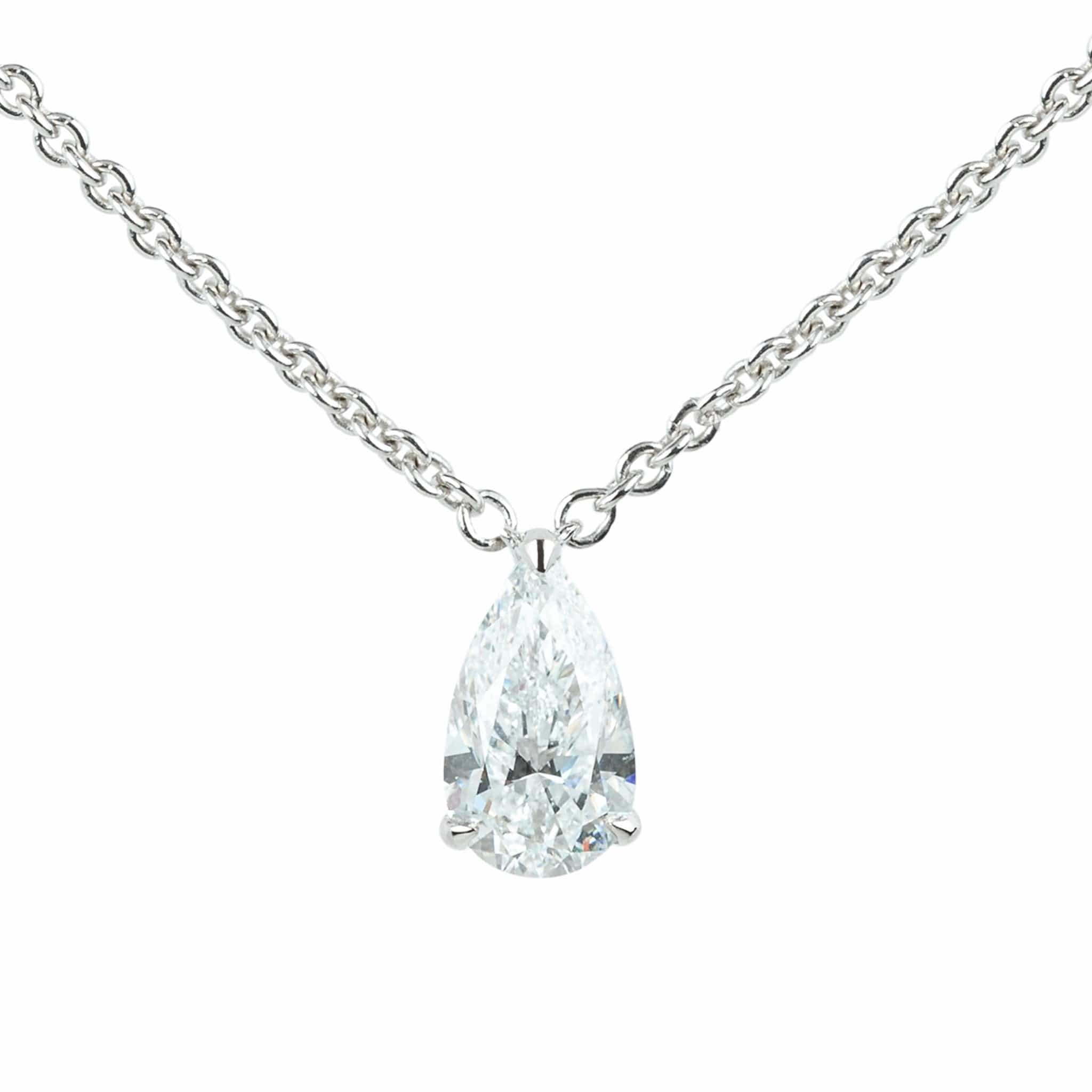 M.Fitaihi Everyday Sparkle - Pear Diamond Necklace - M.Fitaihi