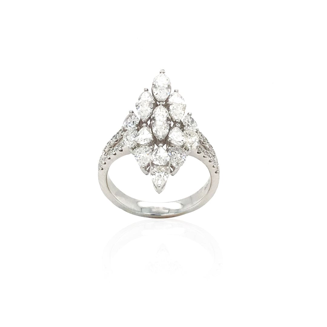 M.Fitaihi Timeless Baguette - Gold Ring With Diamond - M.Fitaihi