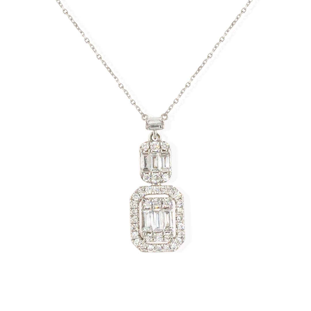 M.Fitaihi Timeless Baguette - Square Pendant - M.Fitaihi