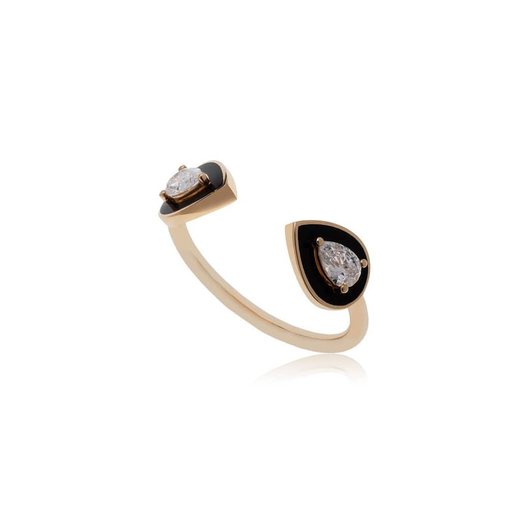 Savolinna Lemonade Double Pear Shape Ring Yellow Gold - M.Fitaihi