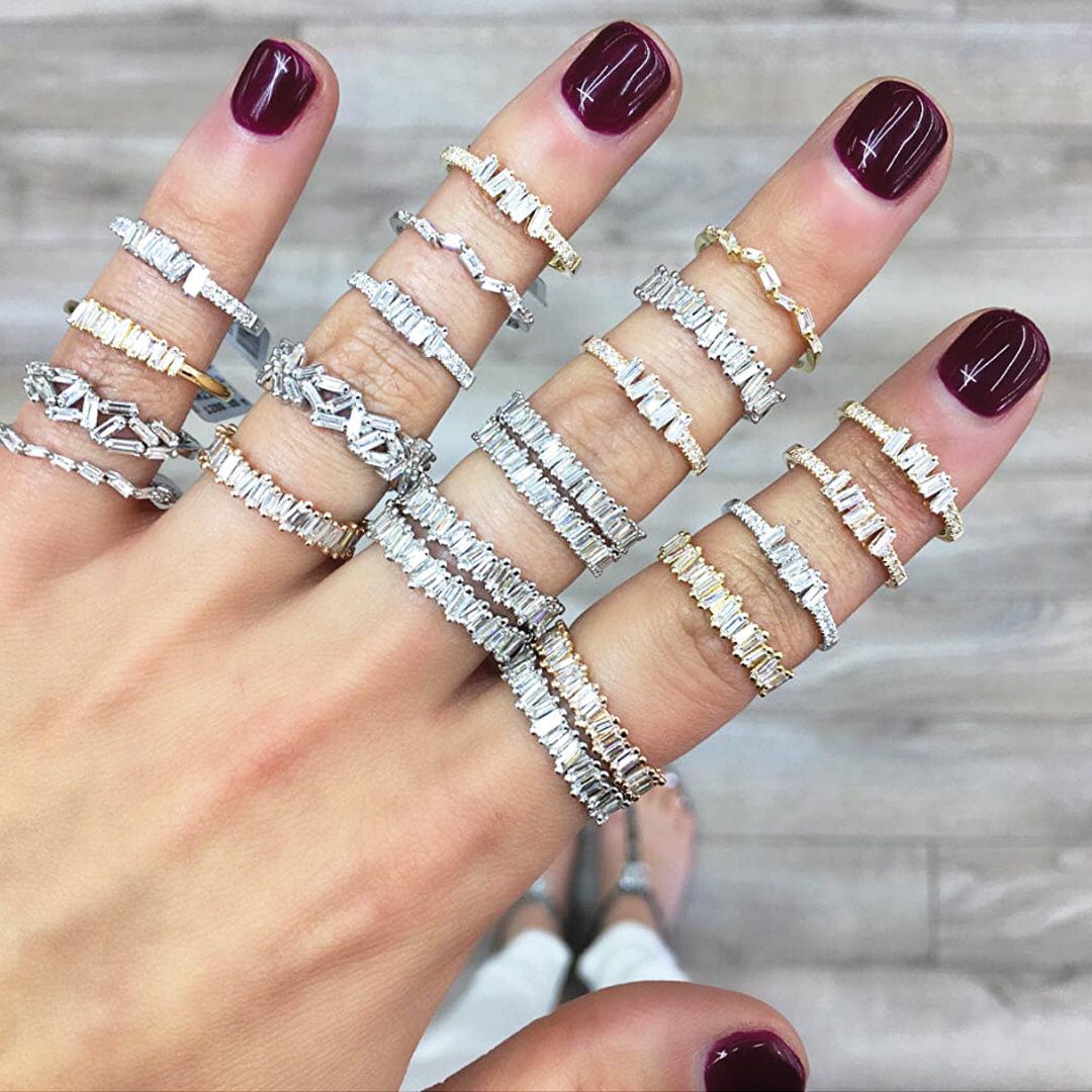 Suzanne Kalan Thin Classic Baguette Ring - M.Fitaihi
