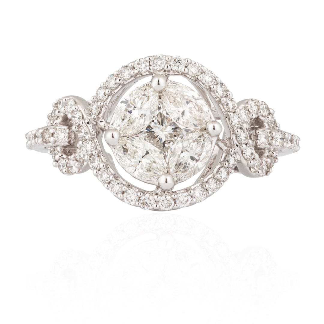 White Diamond Ring - M.Fitaihi