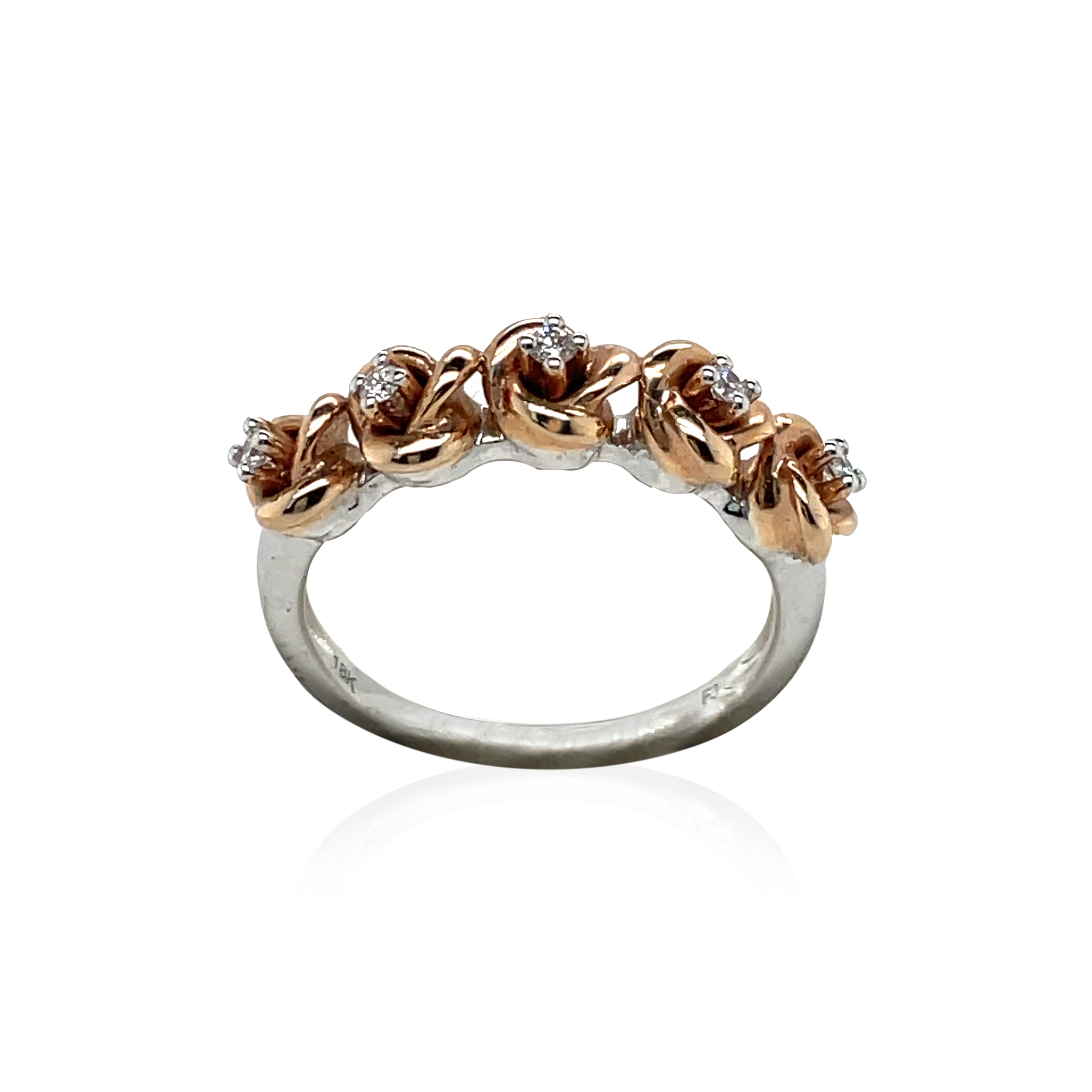 Rosette Diamond Band