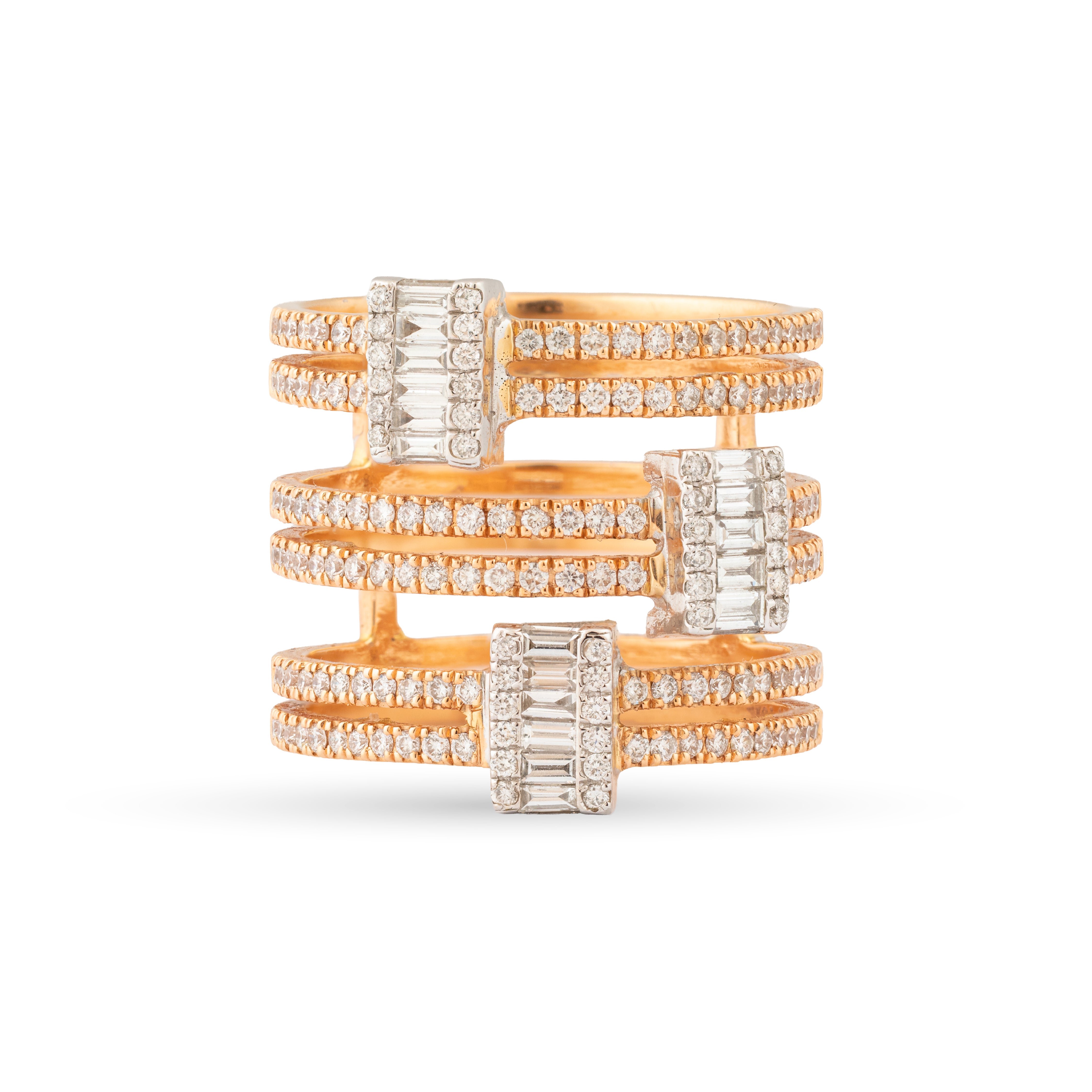 M.Fitaihi Timeless Baguette -Yellow Gold Ring