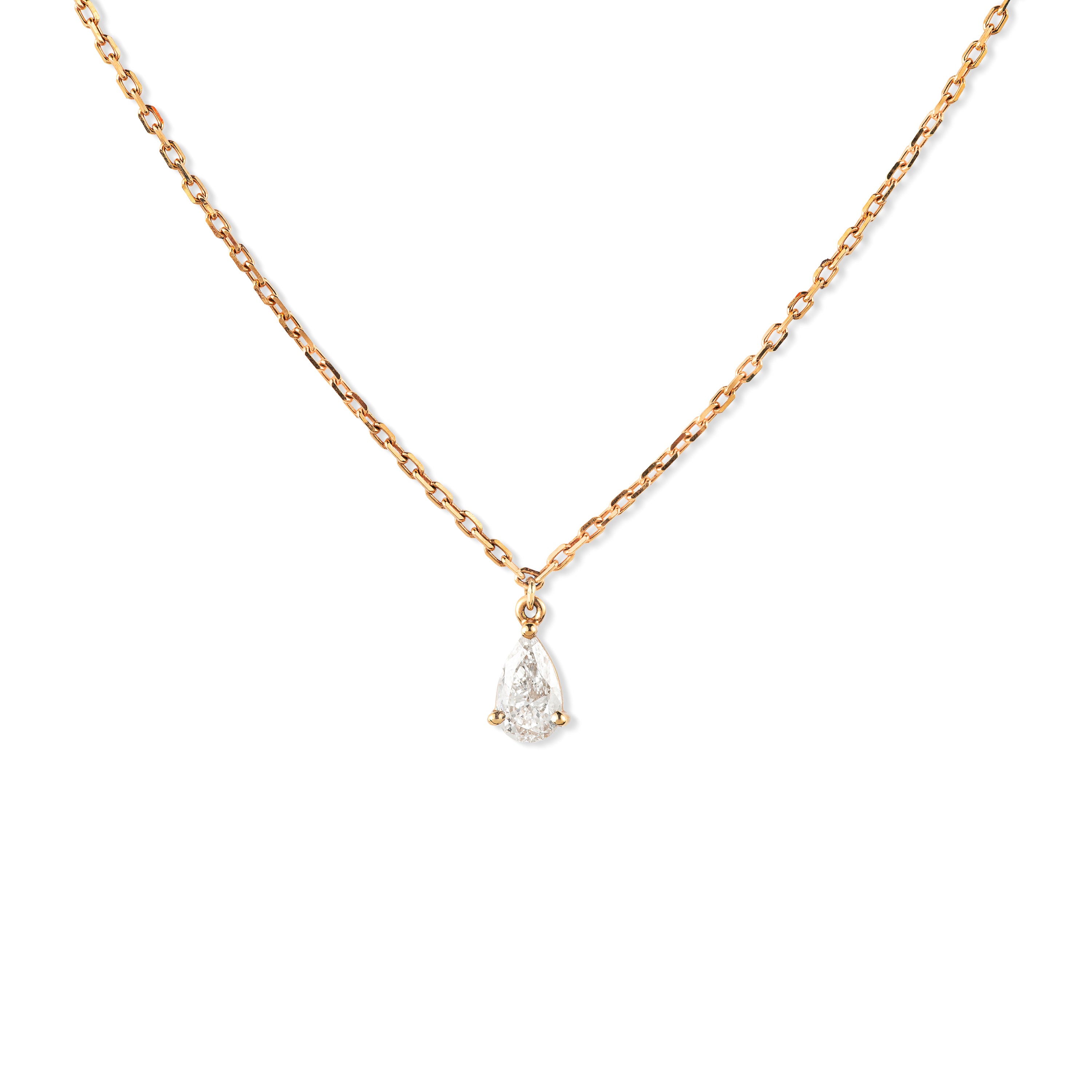 Solitaire Necklace (Pear Cut)- NEW