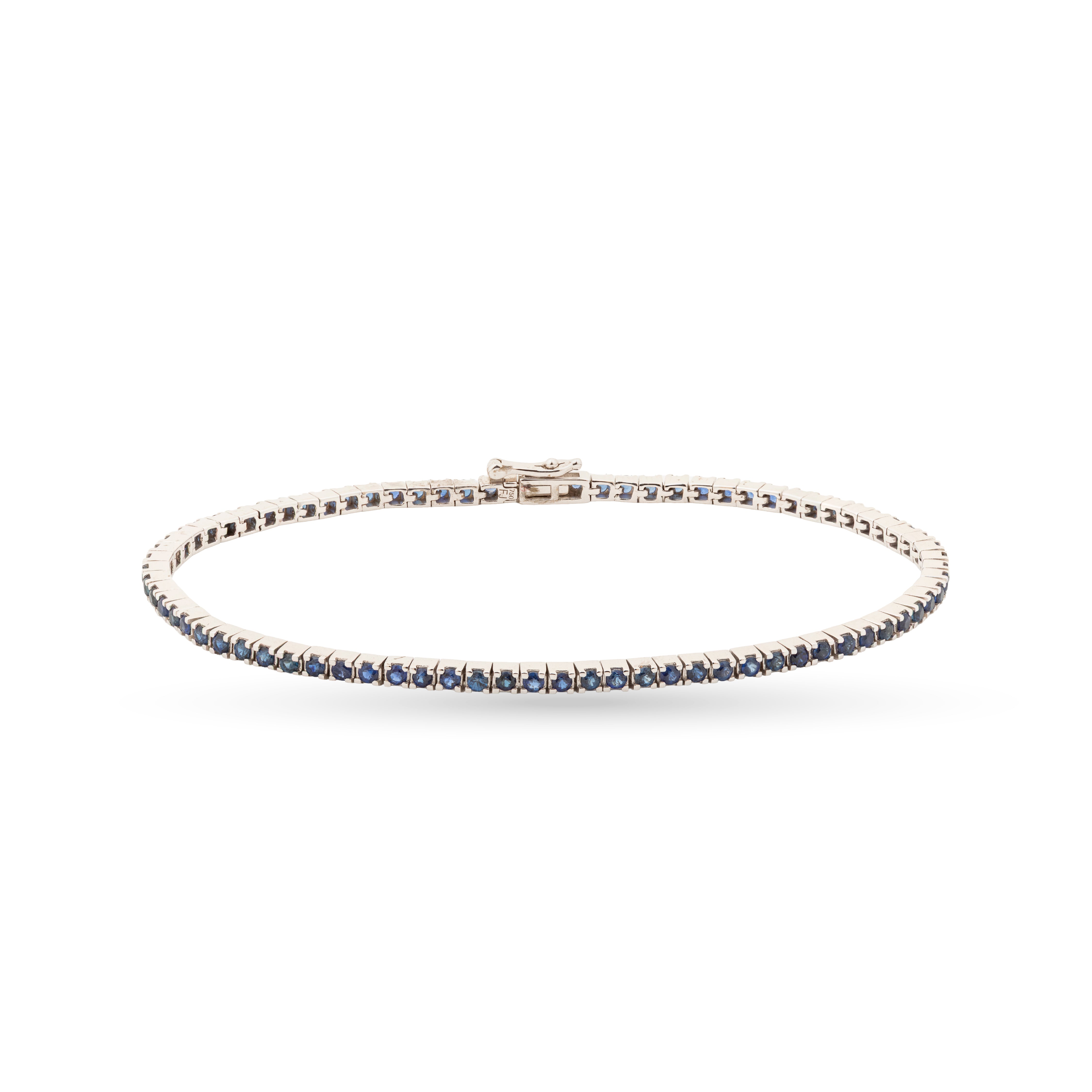 Blue Saphire Tennis Bracelet