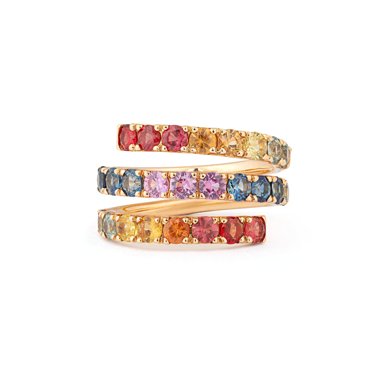 Multimarque Stone Rings Multi-Colored Stone Ring