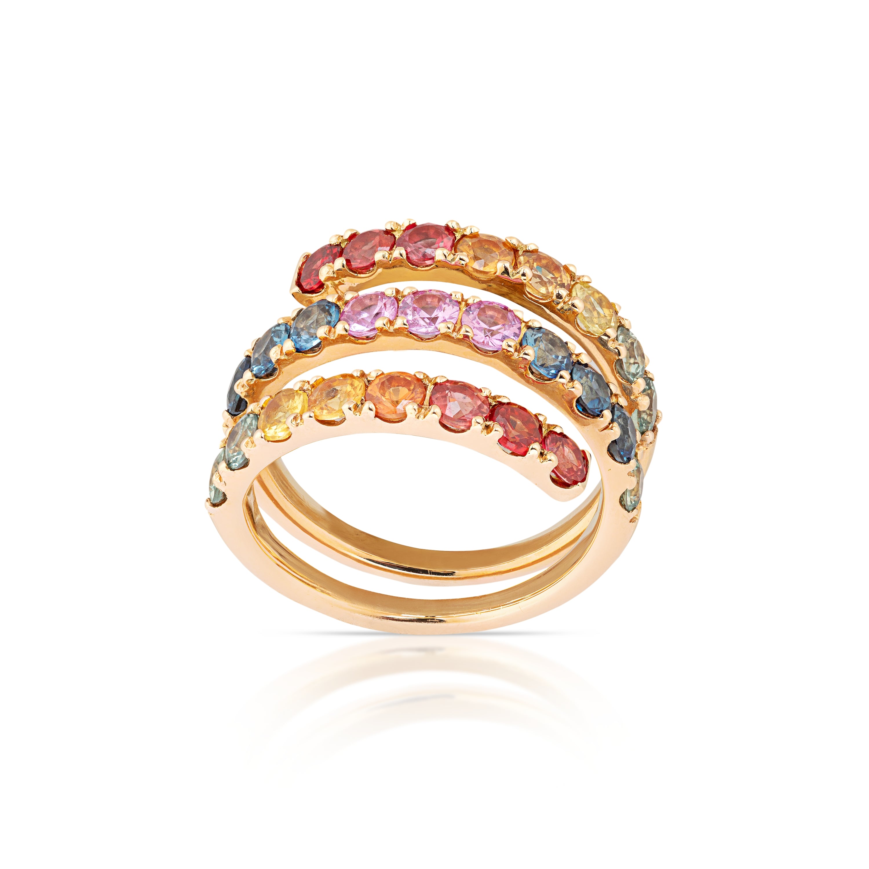 Multi-Colored Stone Ring