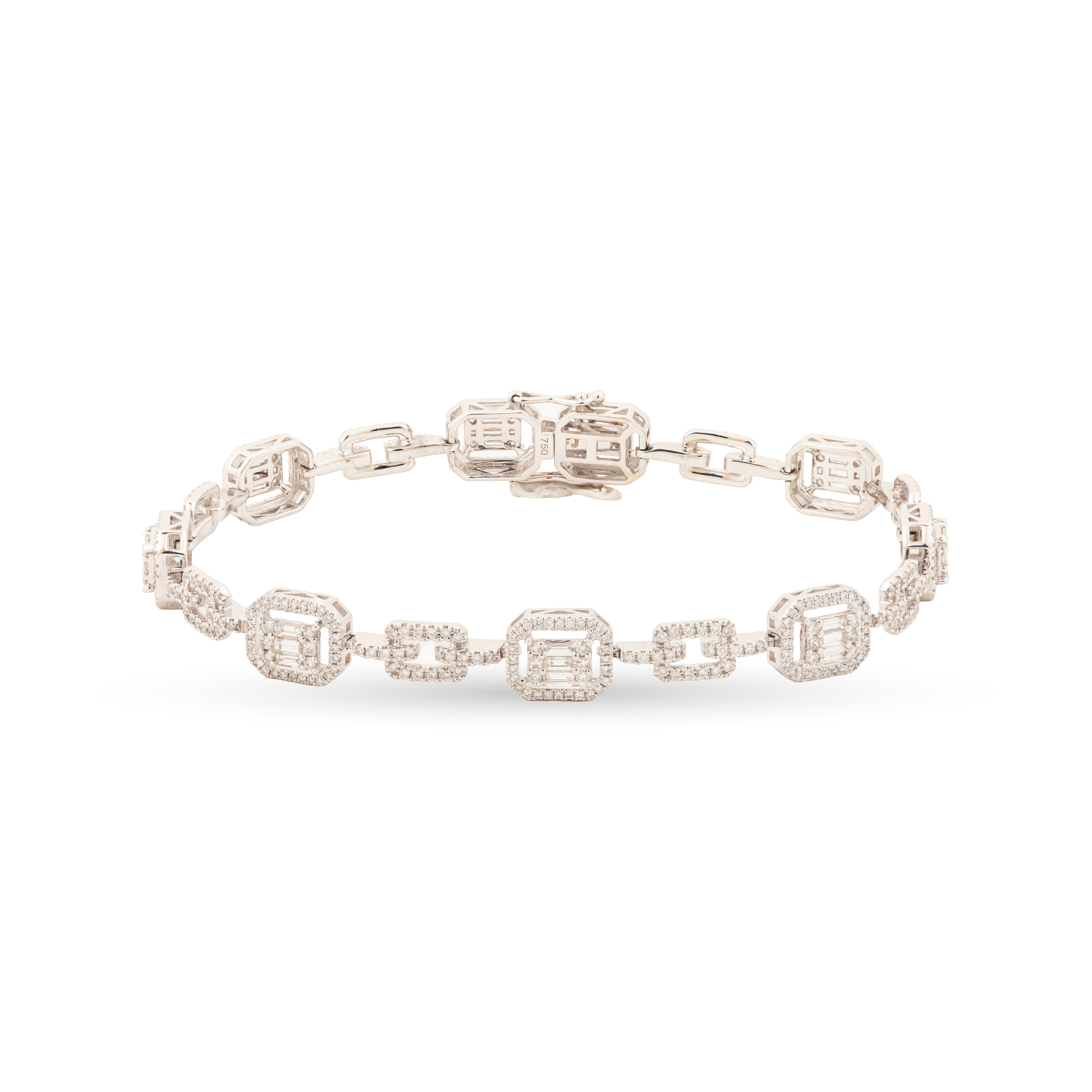 Diamond Bracelet Baguette