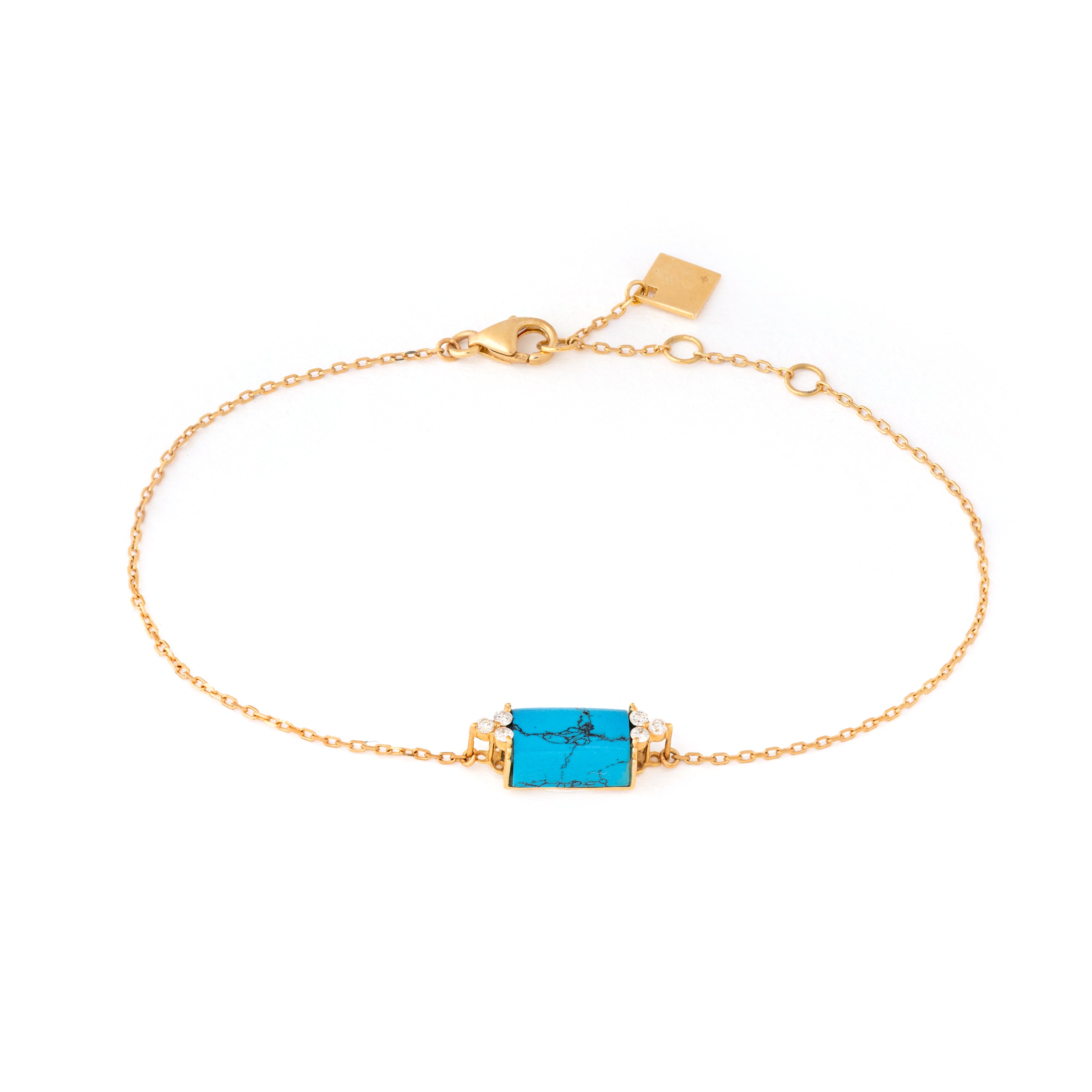 Sky Blue Diamond Bracelet By Sumaya Bakkar