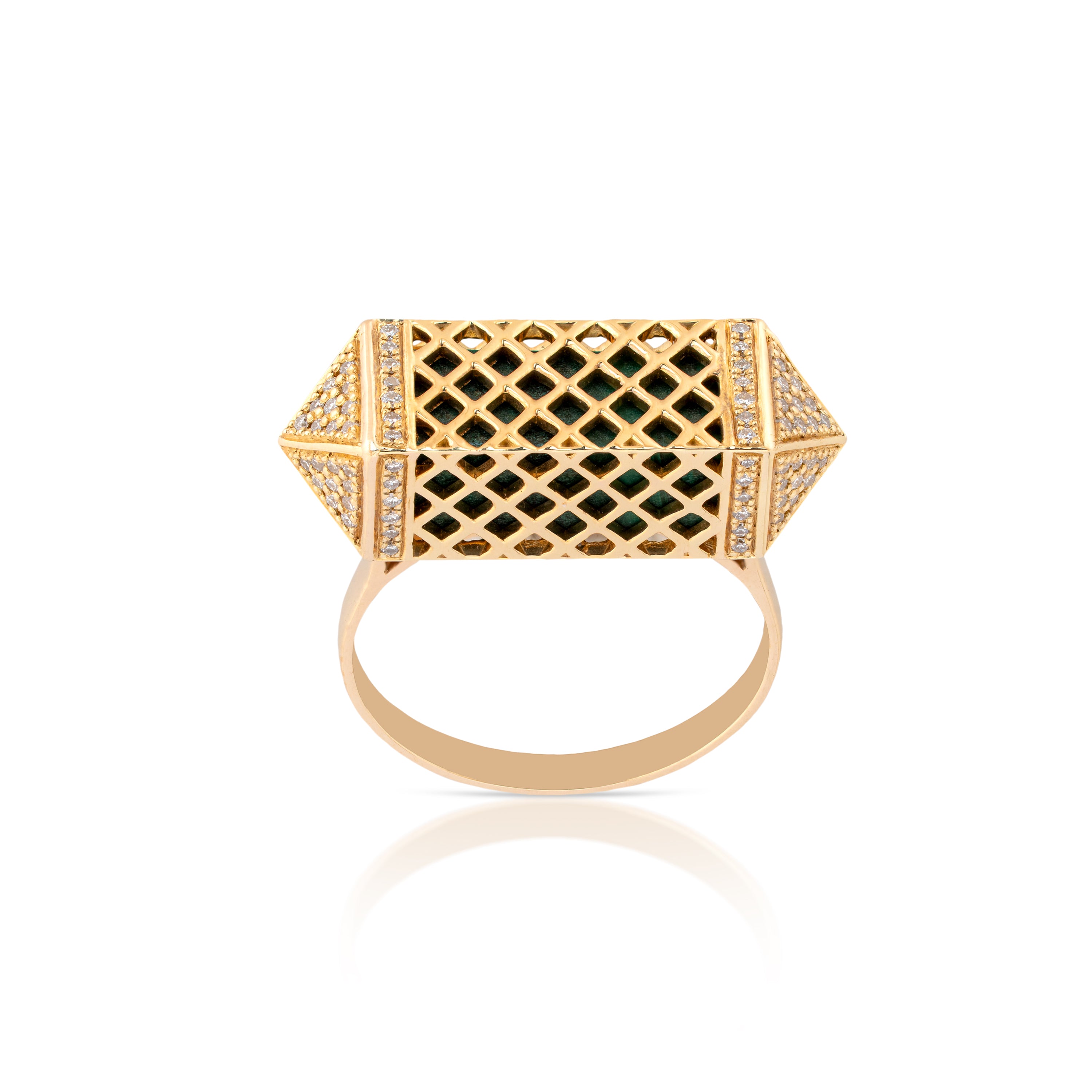 Halo Gold Ring By Sumaya Bakkar