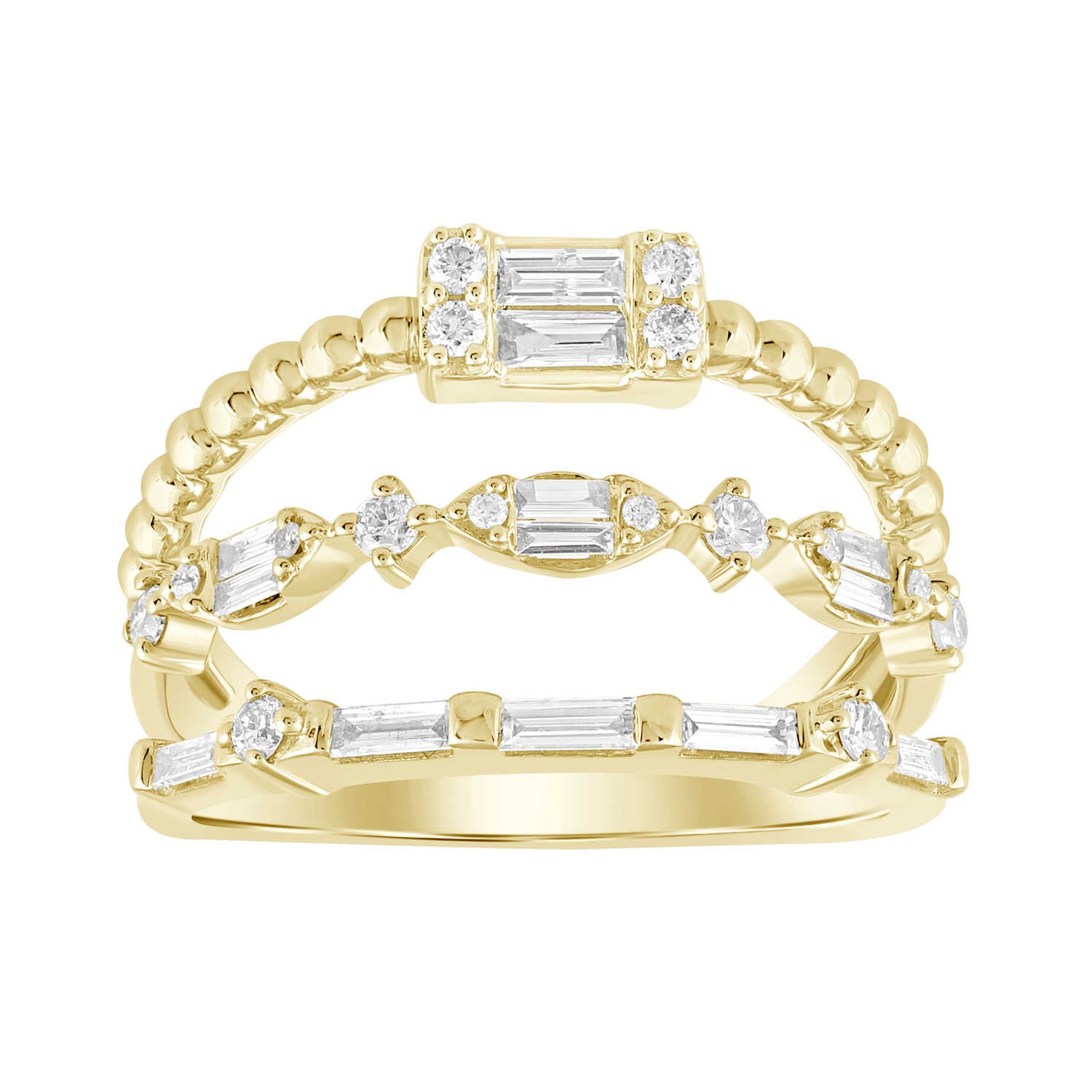 Diamond Baguette Stack Ring