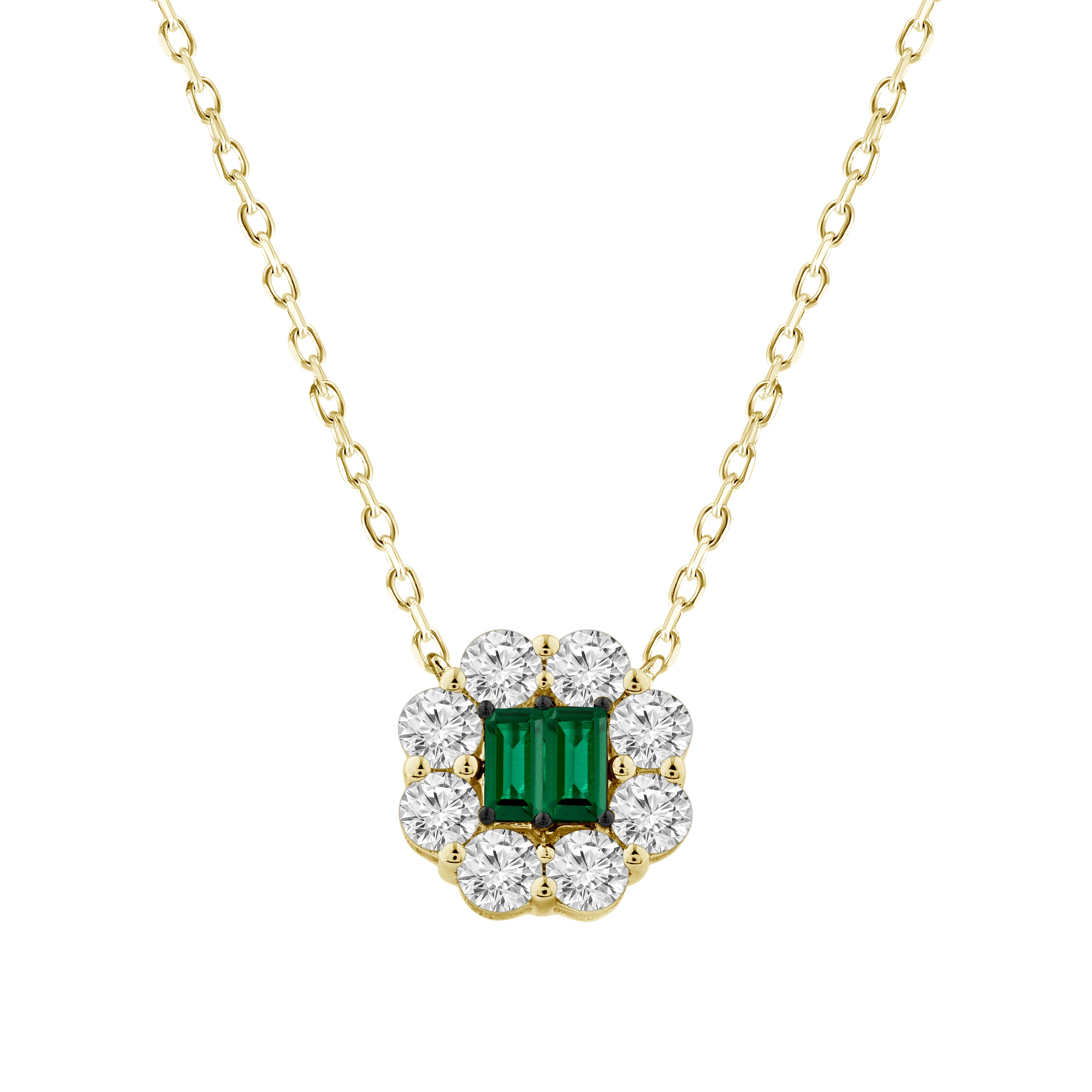 Emerald and Diamond Necklace