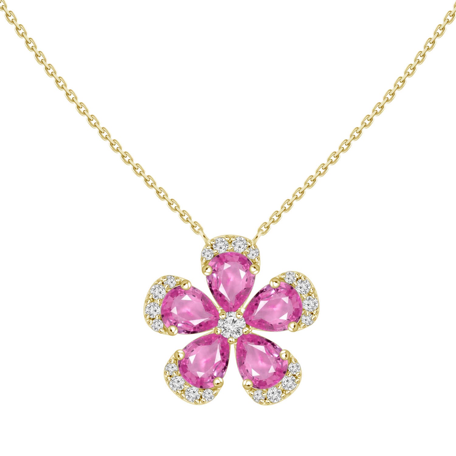 Sapphire and Diamond Necklace