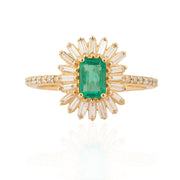 Emerald Baguette Ring