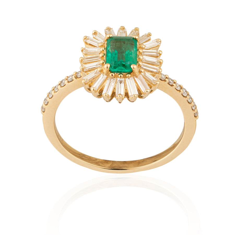 Emerald Baguette Ring