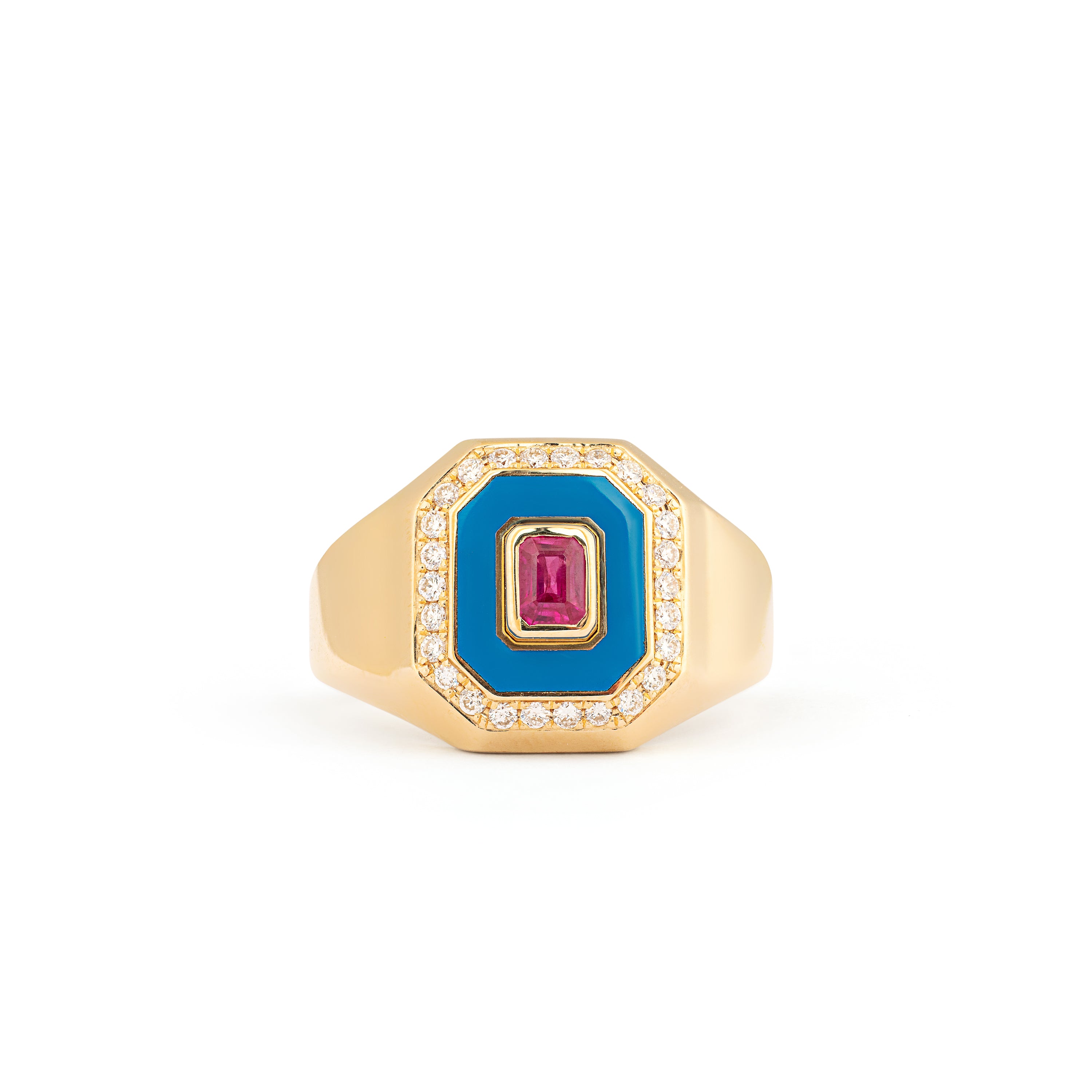 Summer Classic Ruby Diamond Ring