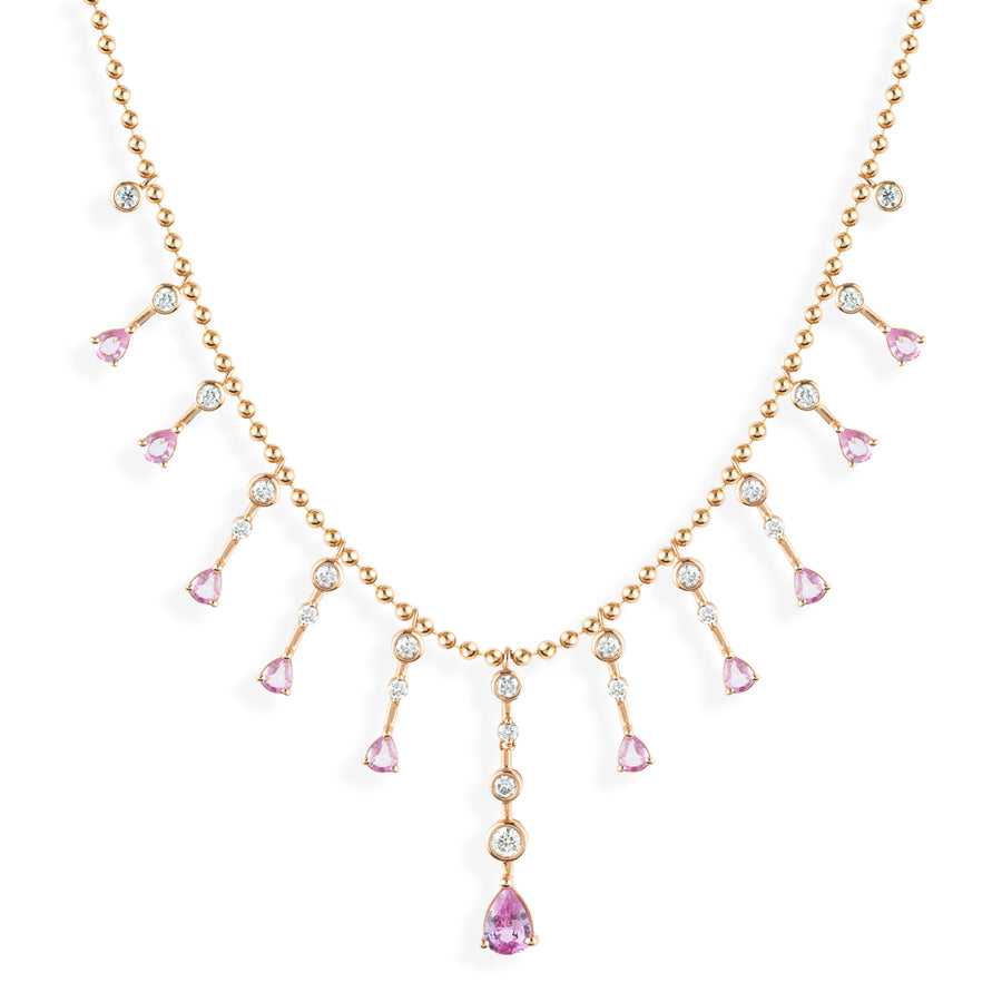 Saphire & Diamond Necklace_ Everyday Sparkle