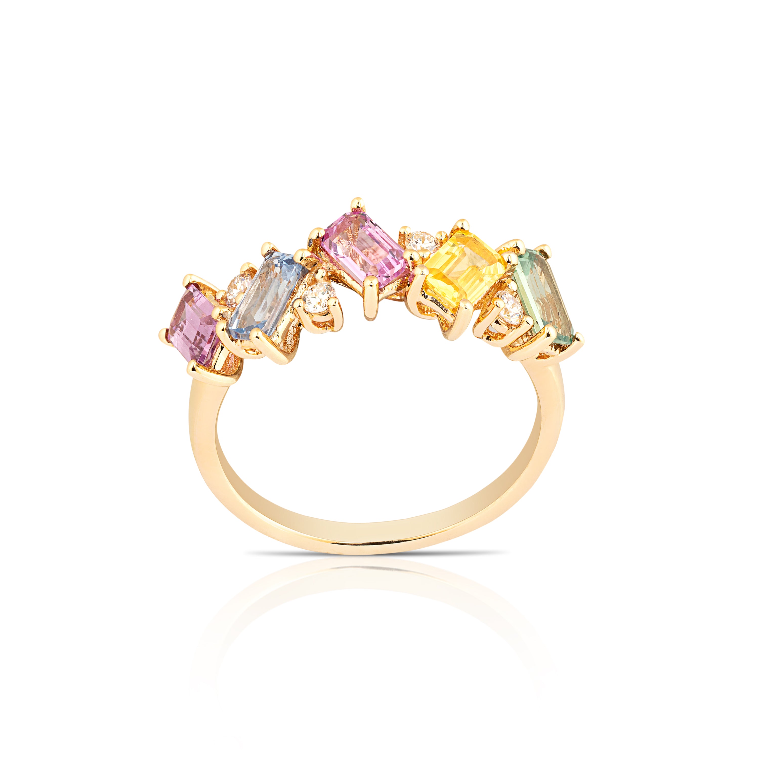 Multicolor Gold Ring