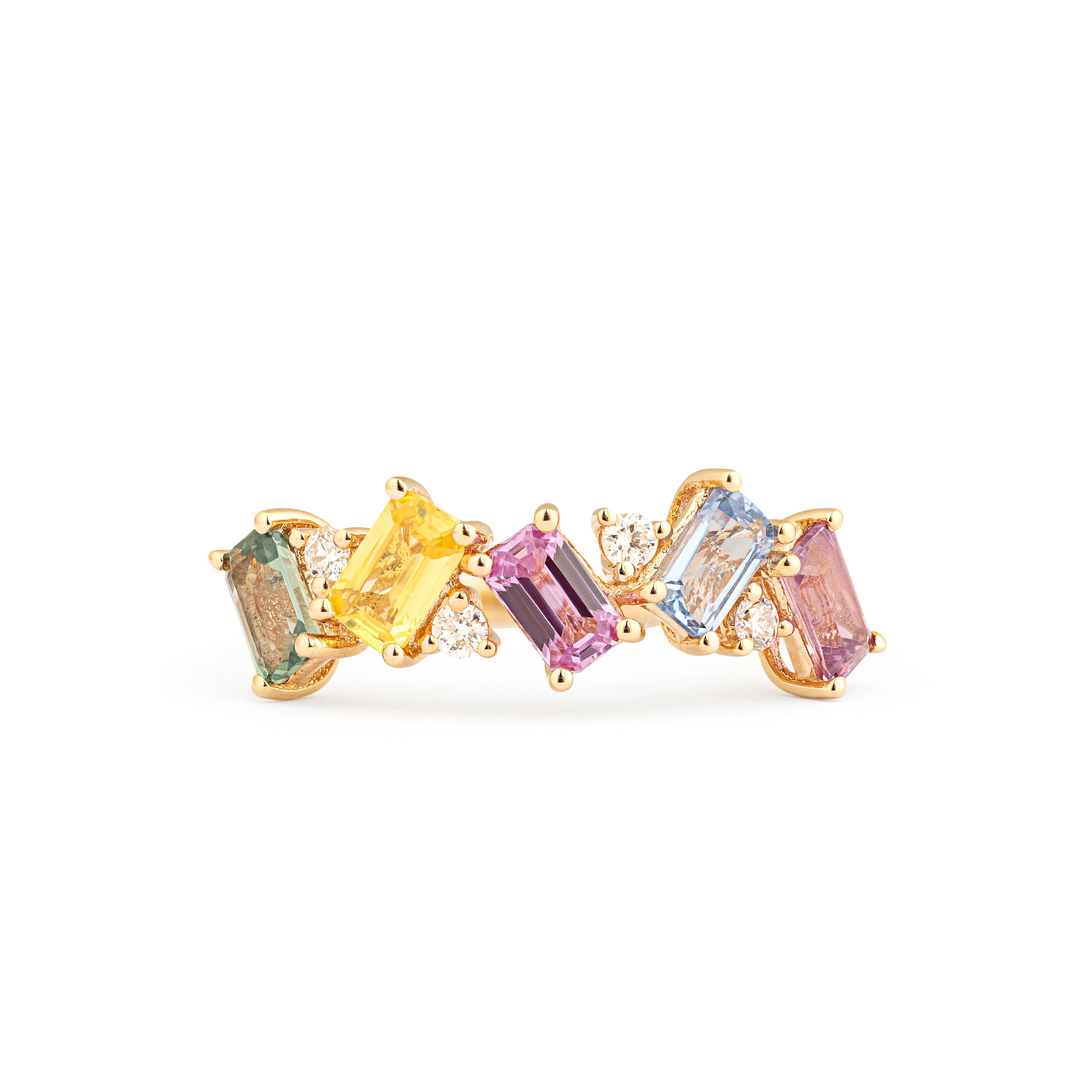 Multicolor Gold Ring