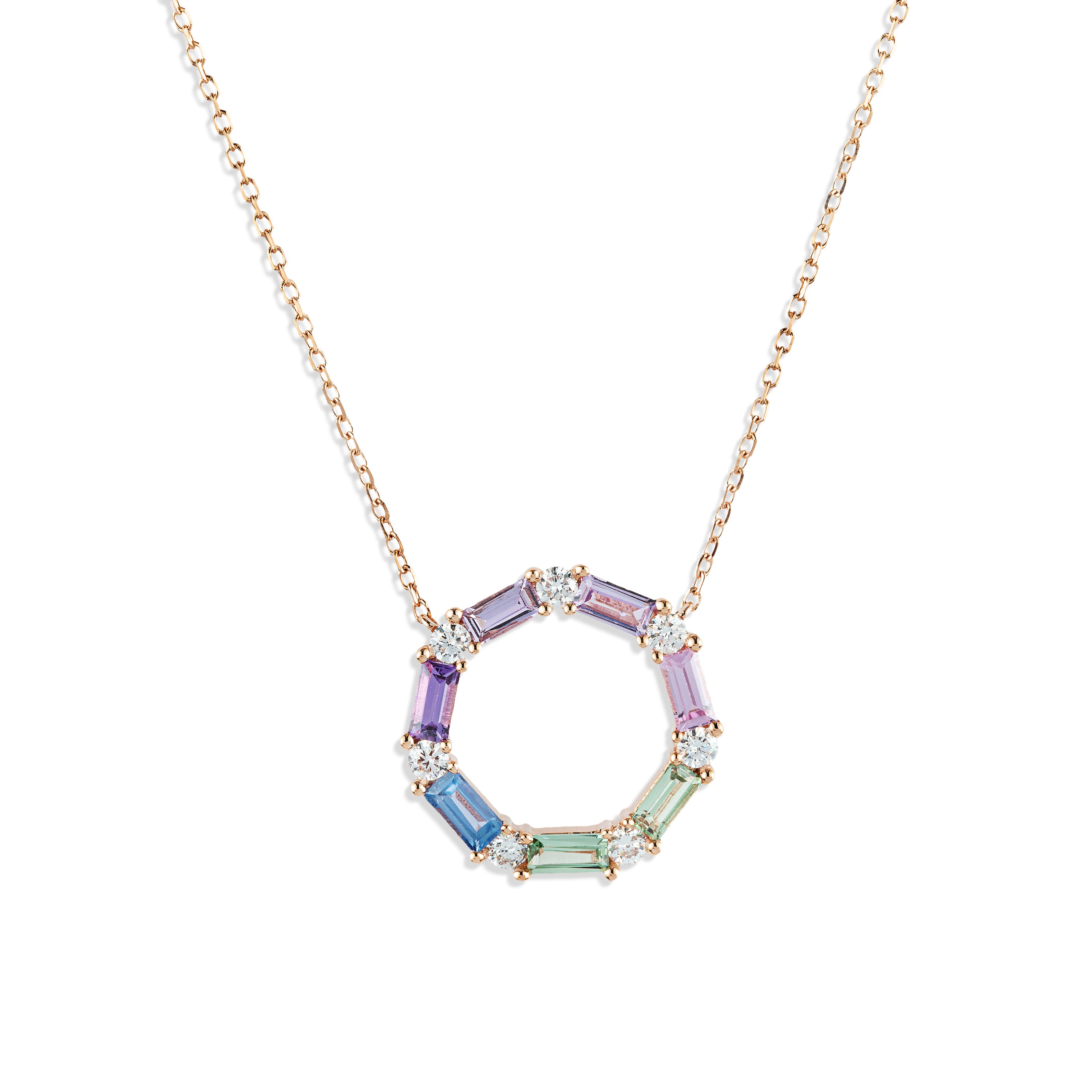 Round Shape Multicolor Necklace