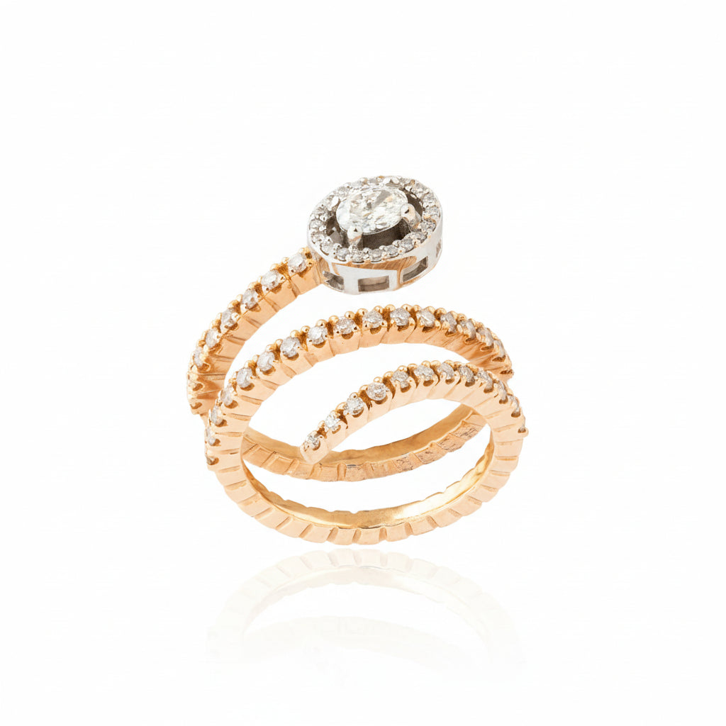 Halo Warp Diamond Ring- Everyday Sparkle