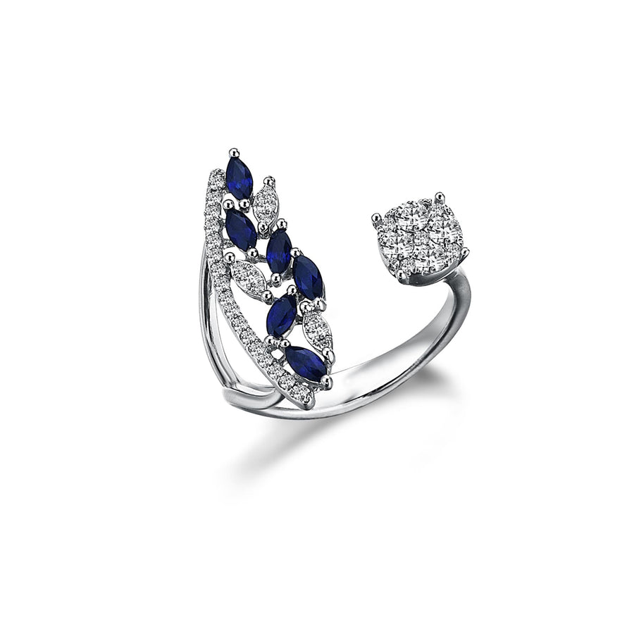 CLASSIC SAPPHIRE & DIAMOND RING