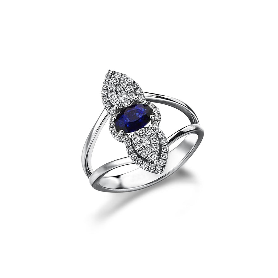 Sapphire & Diamond Ring