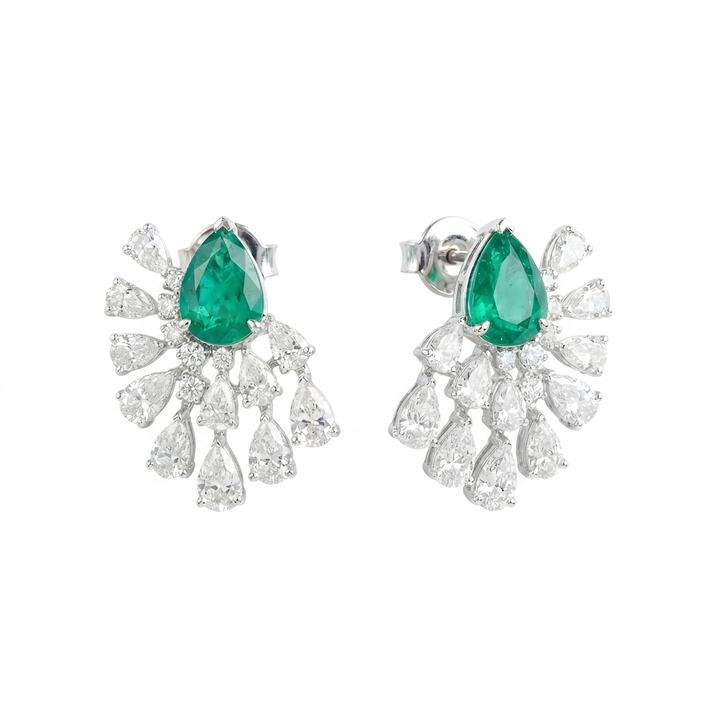 Gold & Diamond Earrings