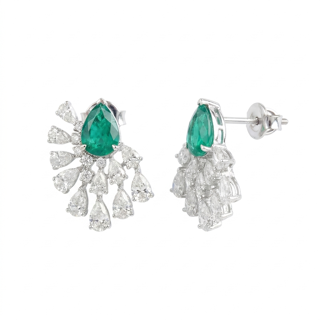 Gold & Diamond Earrings