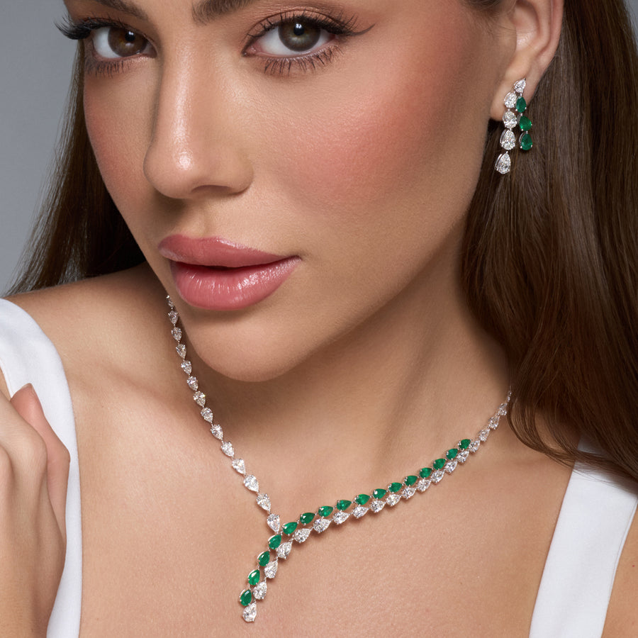 Diamond & Emerald Classic Necklace- Eid Edits
